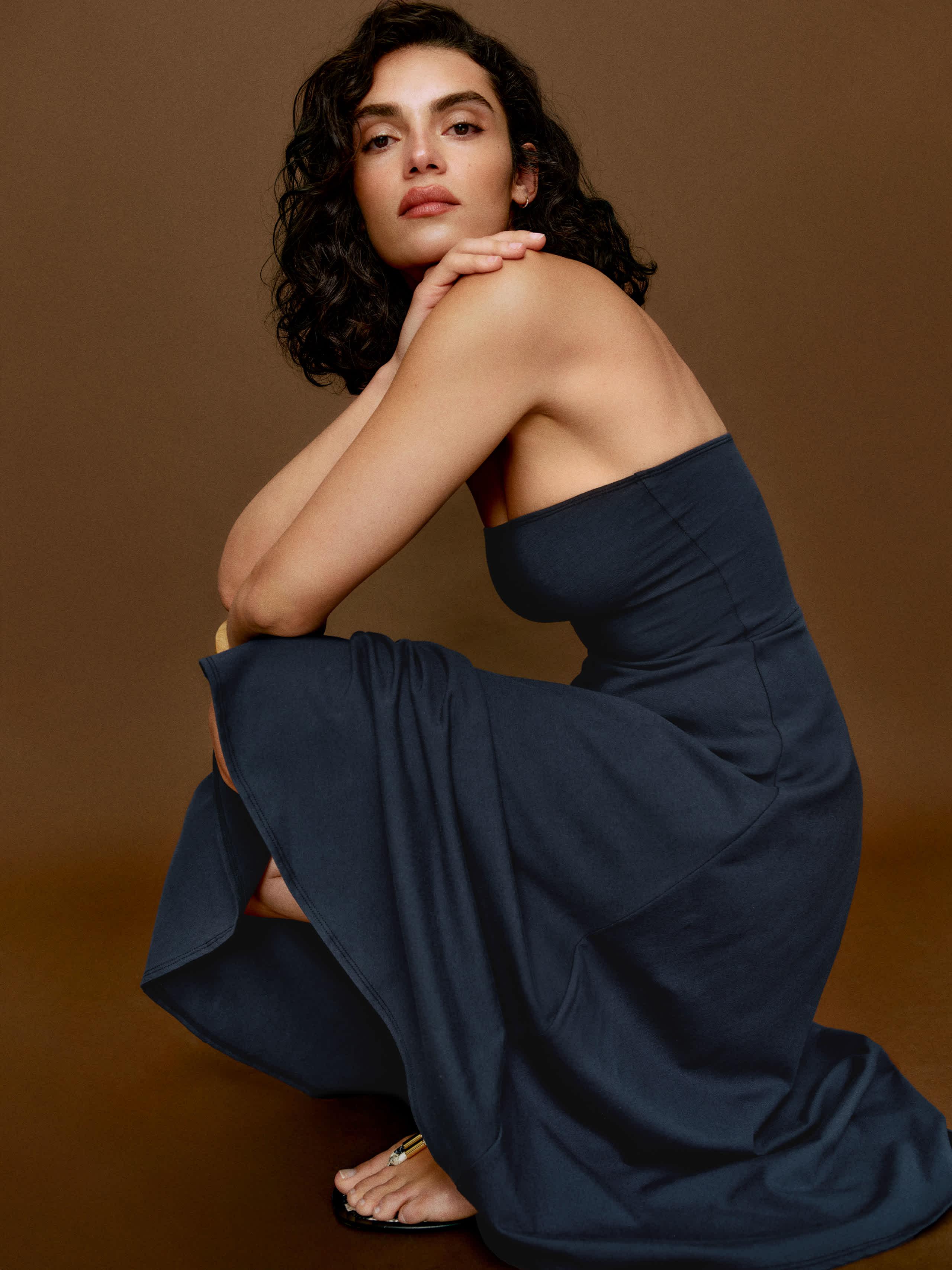 Reformation Lora Knit Dress in Blue | Lyst
