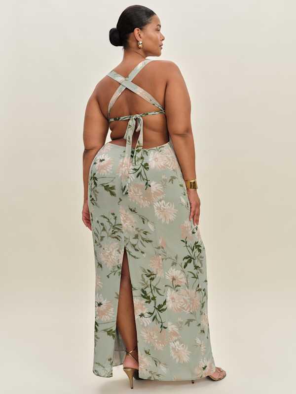 reformation chime open-back maxi dress Chime Dress Es