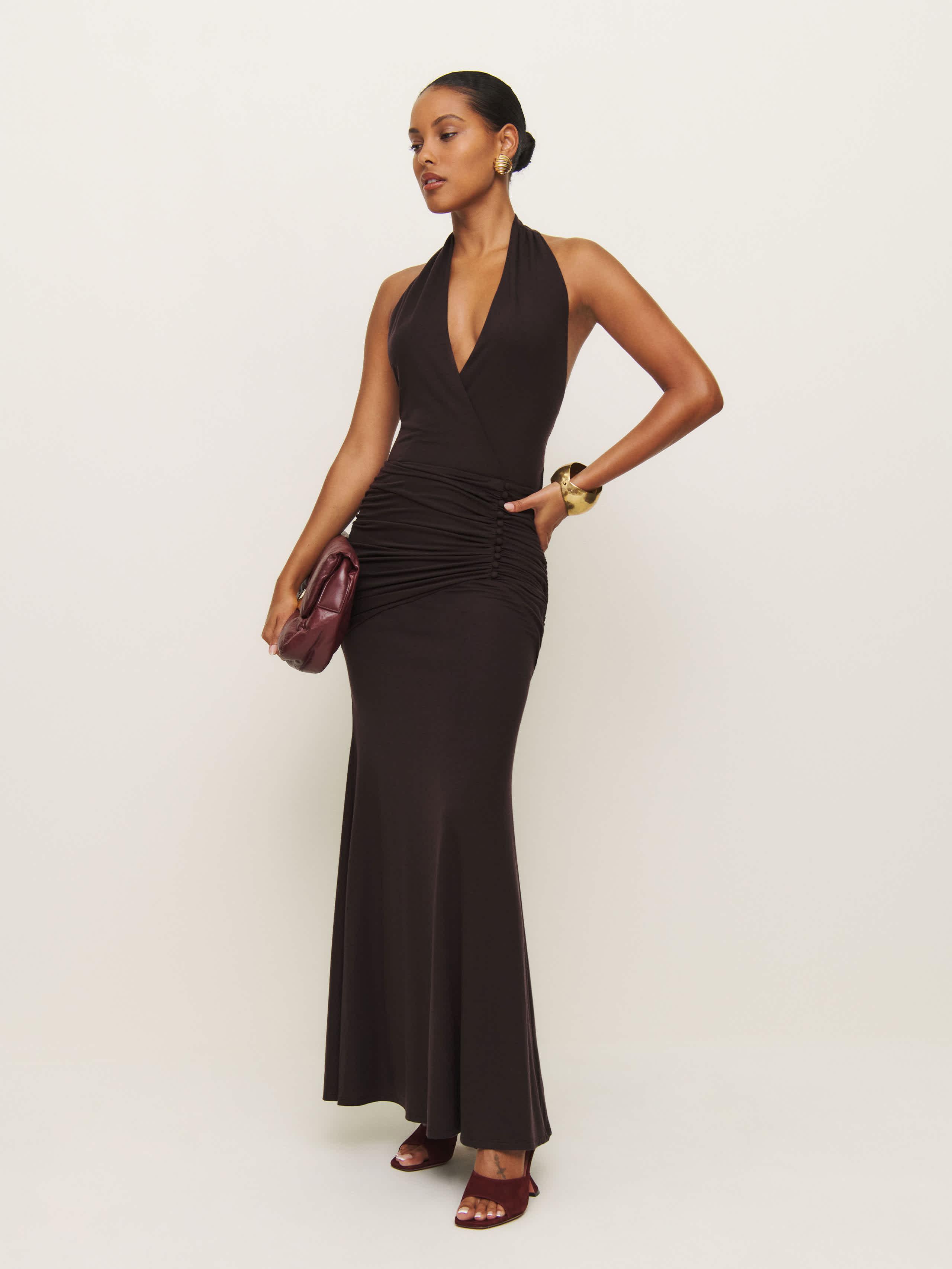 midi dress olive Emilia Wickstead Collinson Olive / 10 BELTED FAUX LEATHER SHORT 97% Polyester WAIST:31 new spring collection