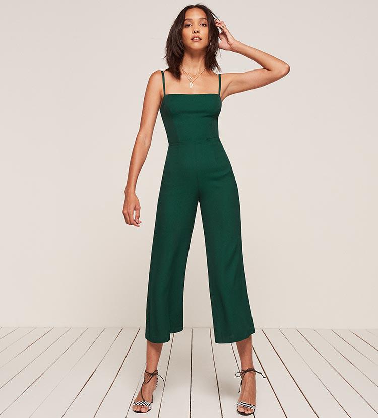 Reformation Guatemala Jumpsuit in Green | Lyst