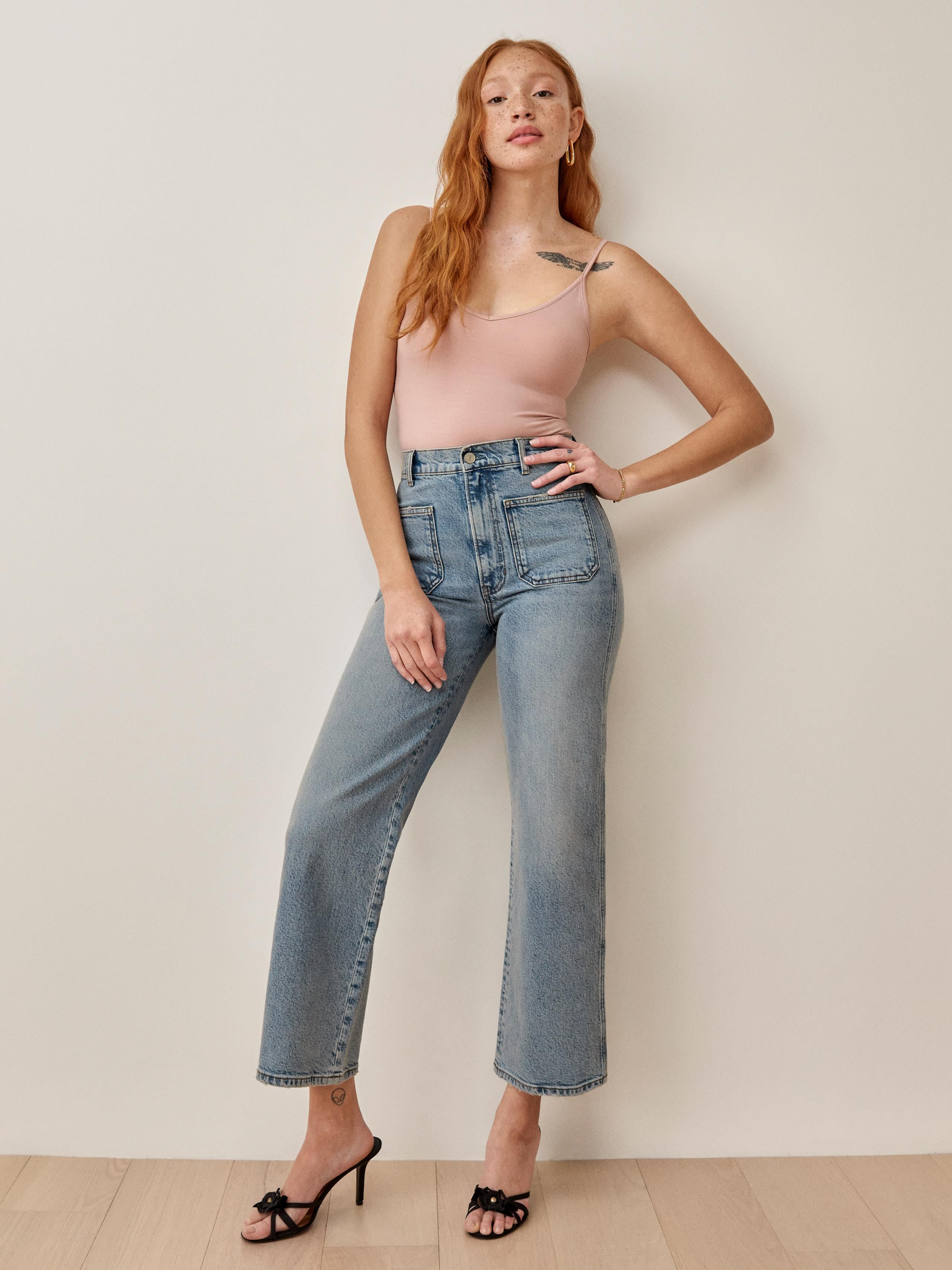 Reformation Alyssa High Rise Wide Leg Jeans Lyst UK