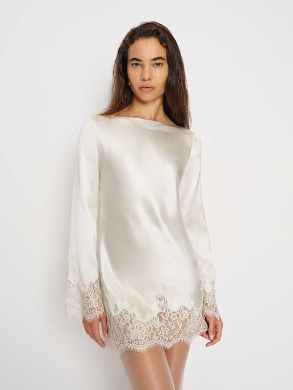 sachin and babi light blue dress Viva Knit Dress Reformation main image 0
