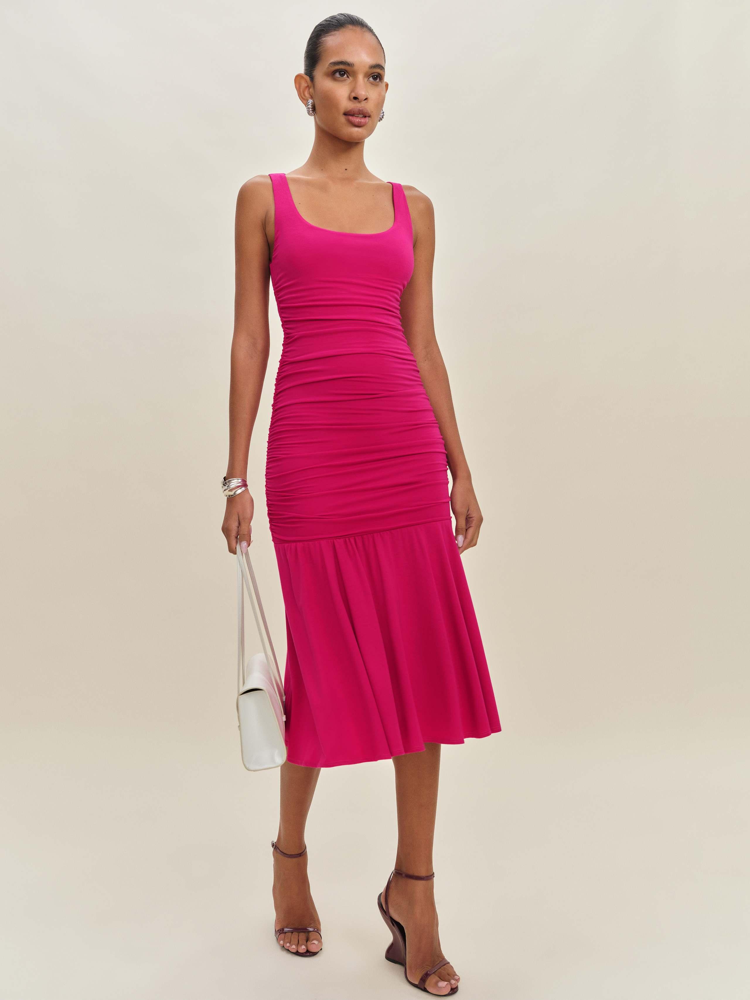 Reformation Kayla Knit Dress in Pink | Lyst Canada