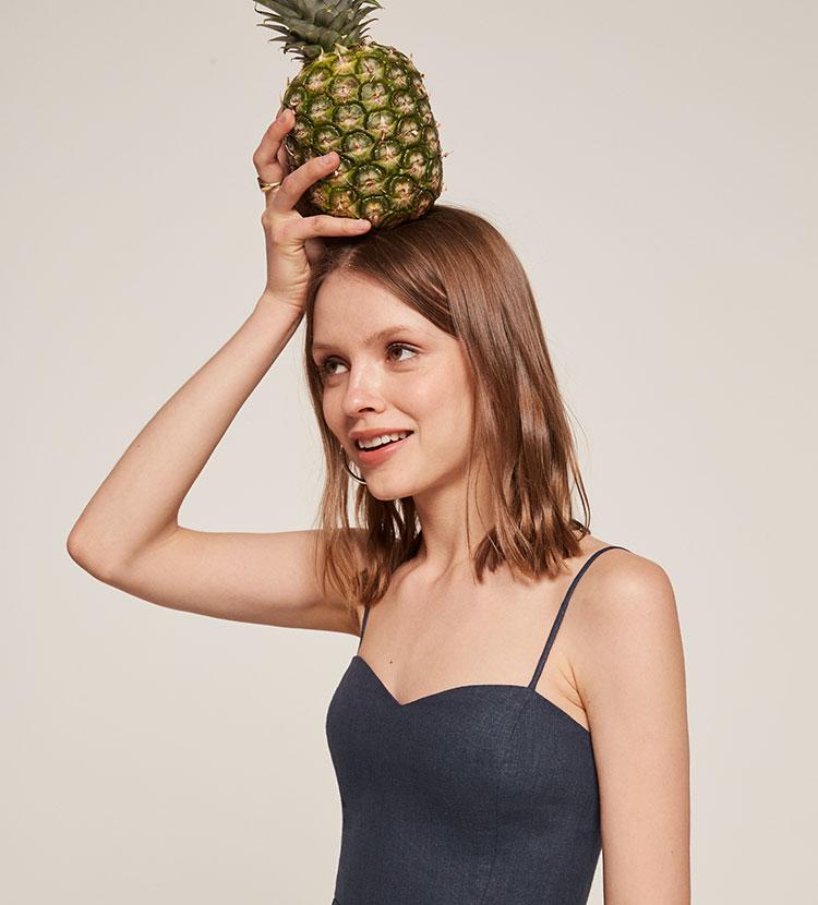 Reformation Olivia Dress in Blue | Lyst