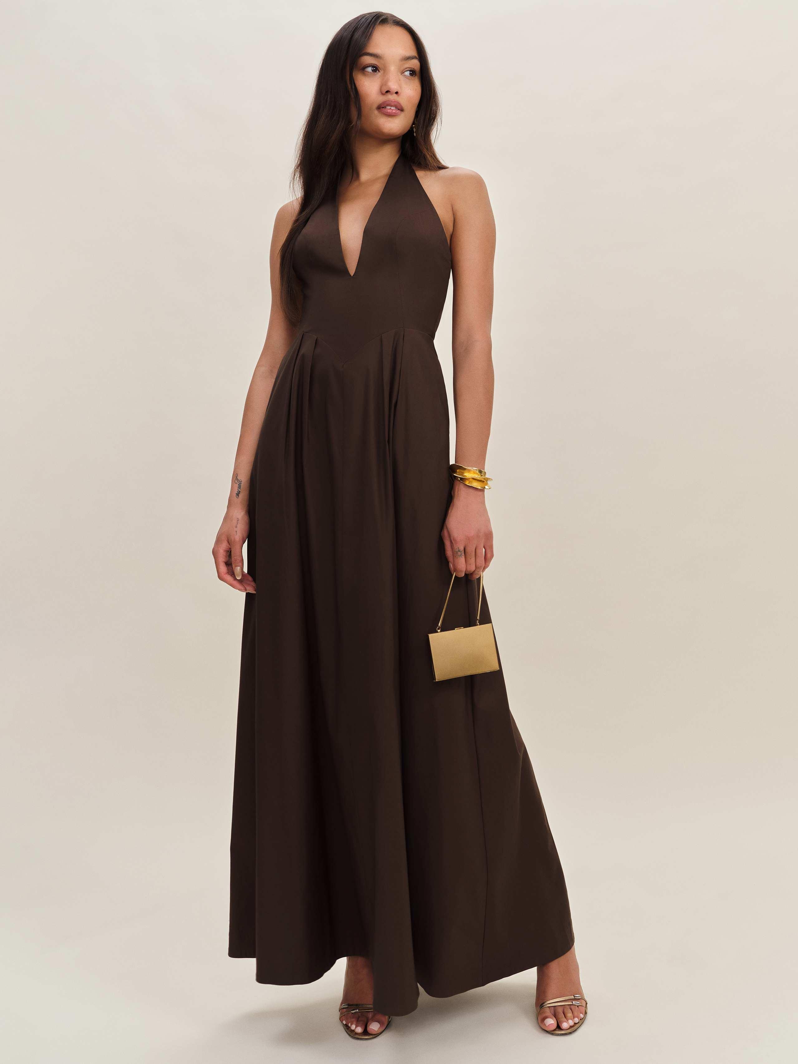 Reformation Diara Dress 0 in Black | Lyst