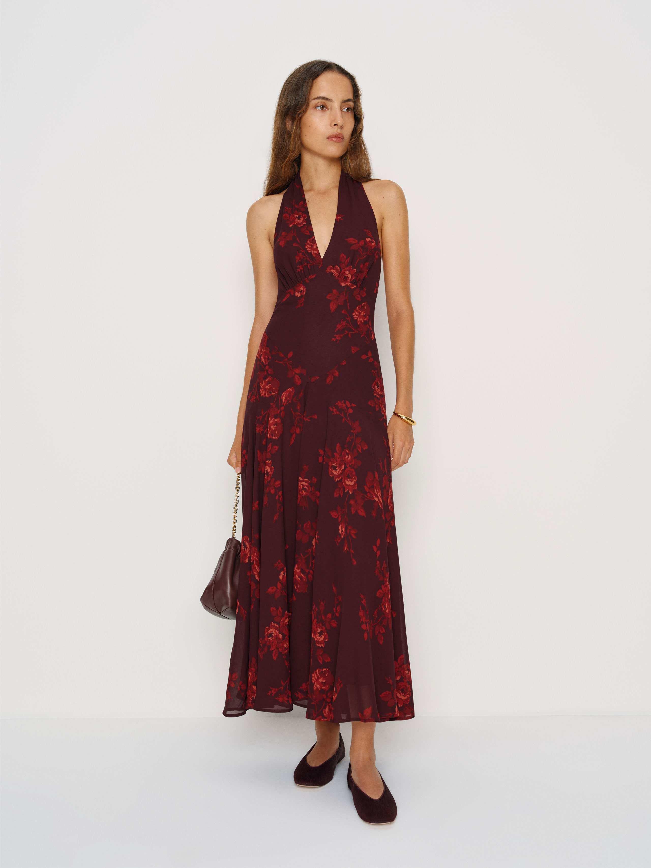 silk long dress DaisySilk Silk Maxi Dress Round Neck Slip Dresses Emerald Green / XXS main image 1
