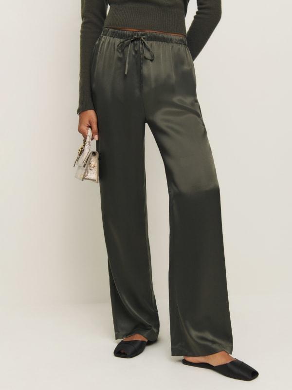 Reformation Olina Silk Pant Lyst UK