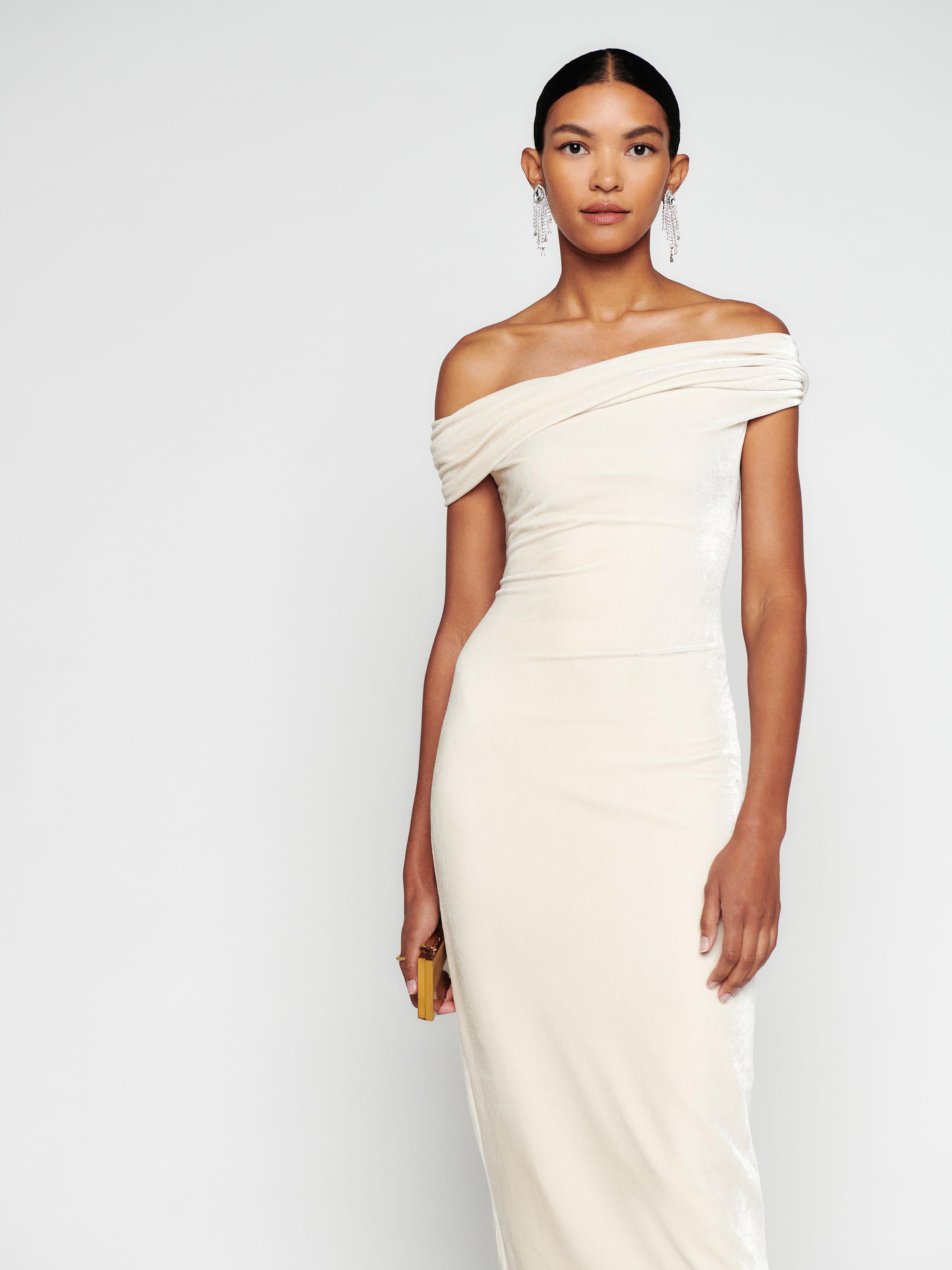 Reformation Jamen Knit Dress in Green | Lyst