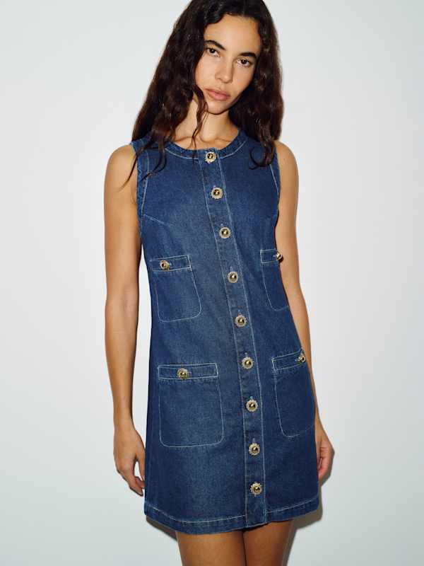 blue beaded mini dress Eloise Hand Beaded Mini Dress / Blue Swirl Print | MESHKI
