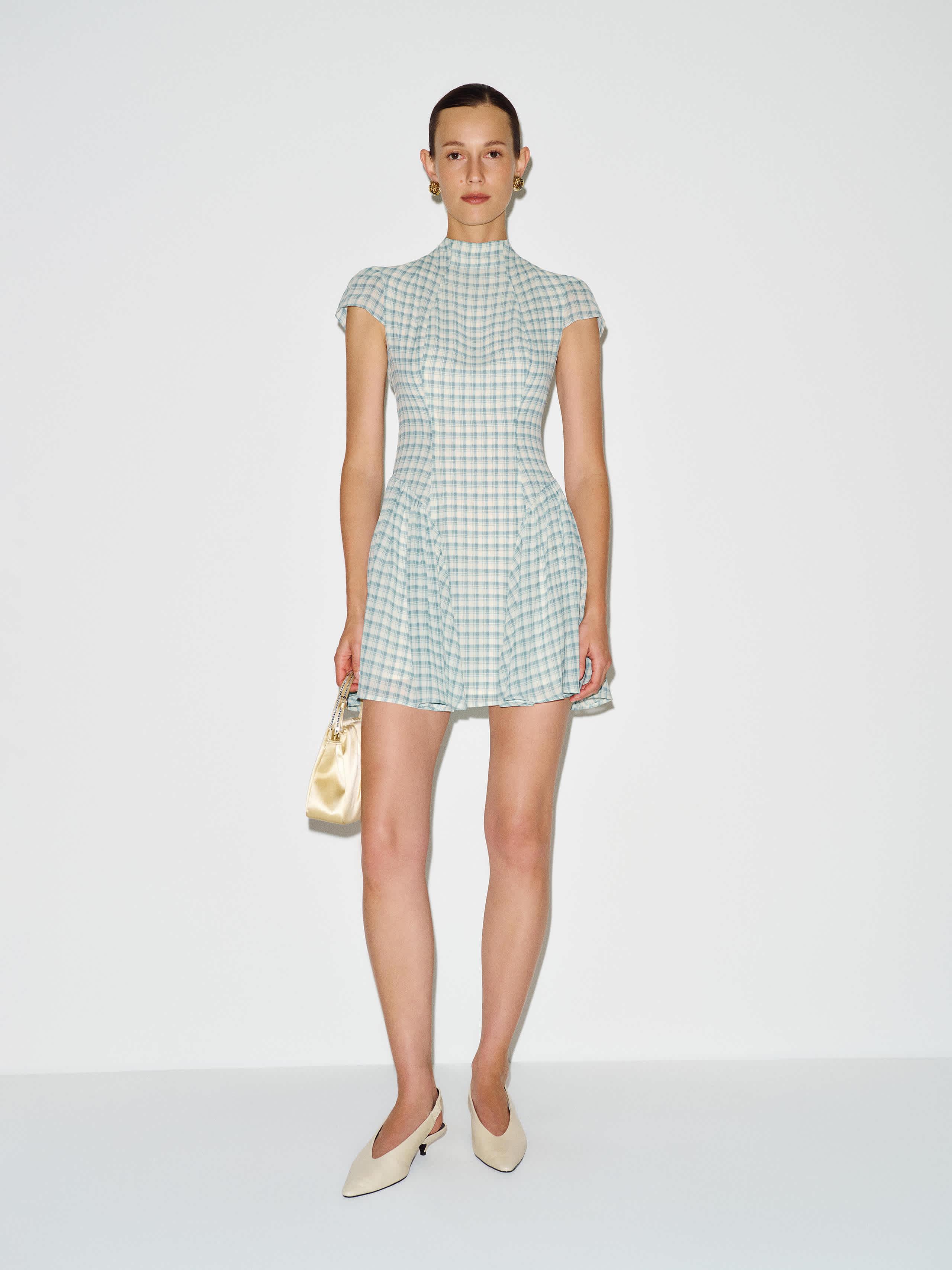 maven mini dress Maven Basque-Waist Mini Dress