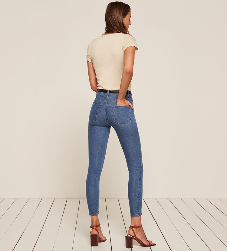 reformation high & skinny jean