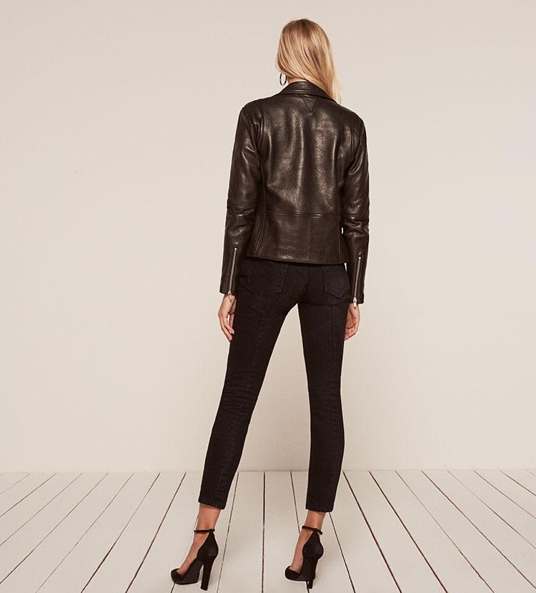 reformation veda bad leather jacket