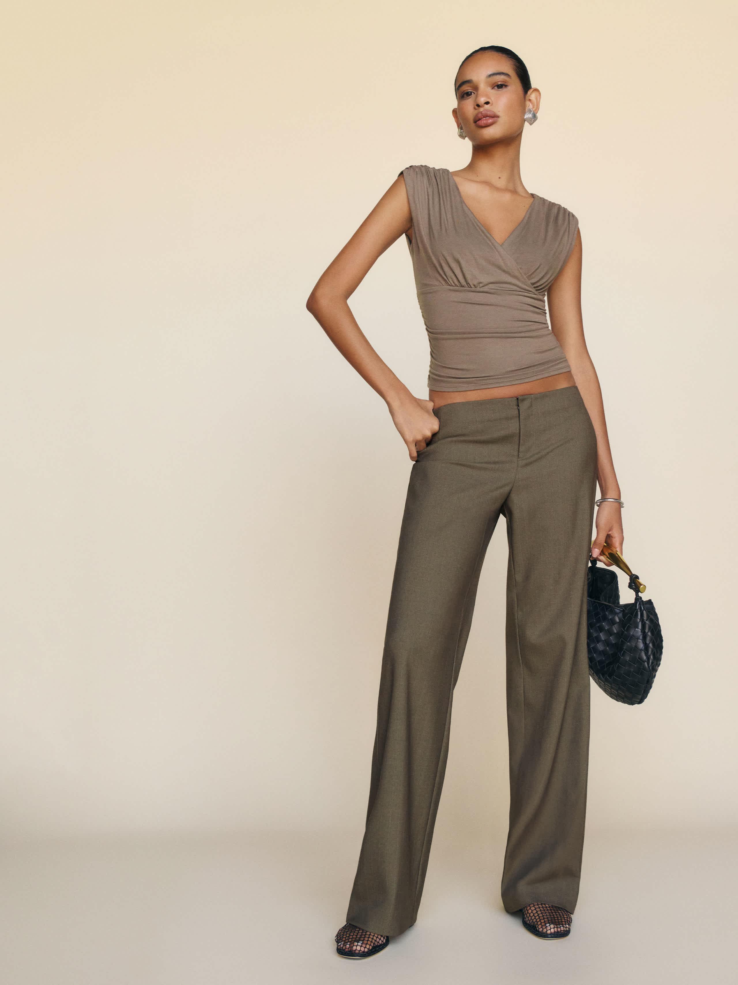 Reformation Vida Low Rise Pant | Lyst display picture 1