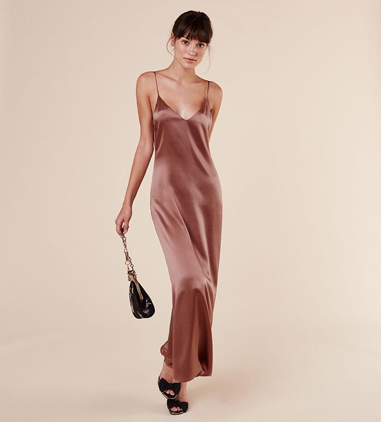 Reformation Silk Jordan Dress in 
