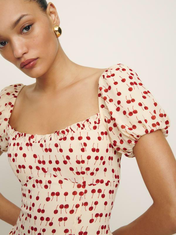 reformation davonne mini dress Reformation | Dresses | Reformation Davonne Mini Dress Sz6 Black Polka Dots