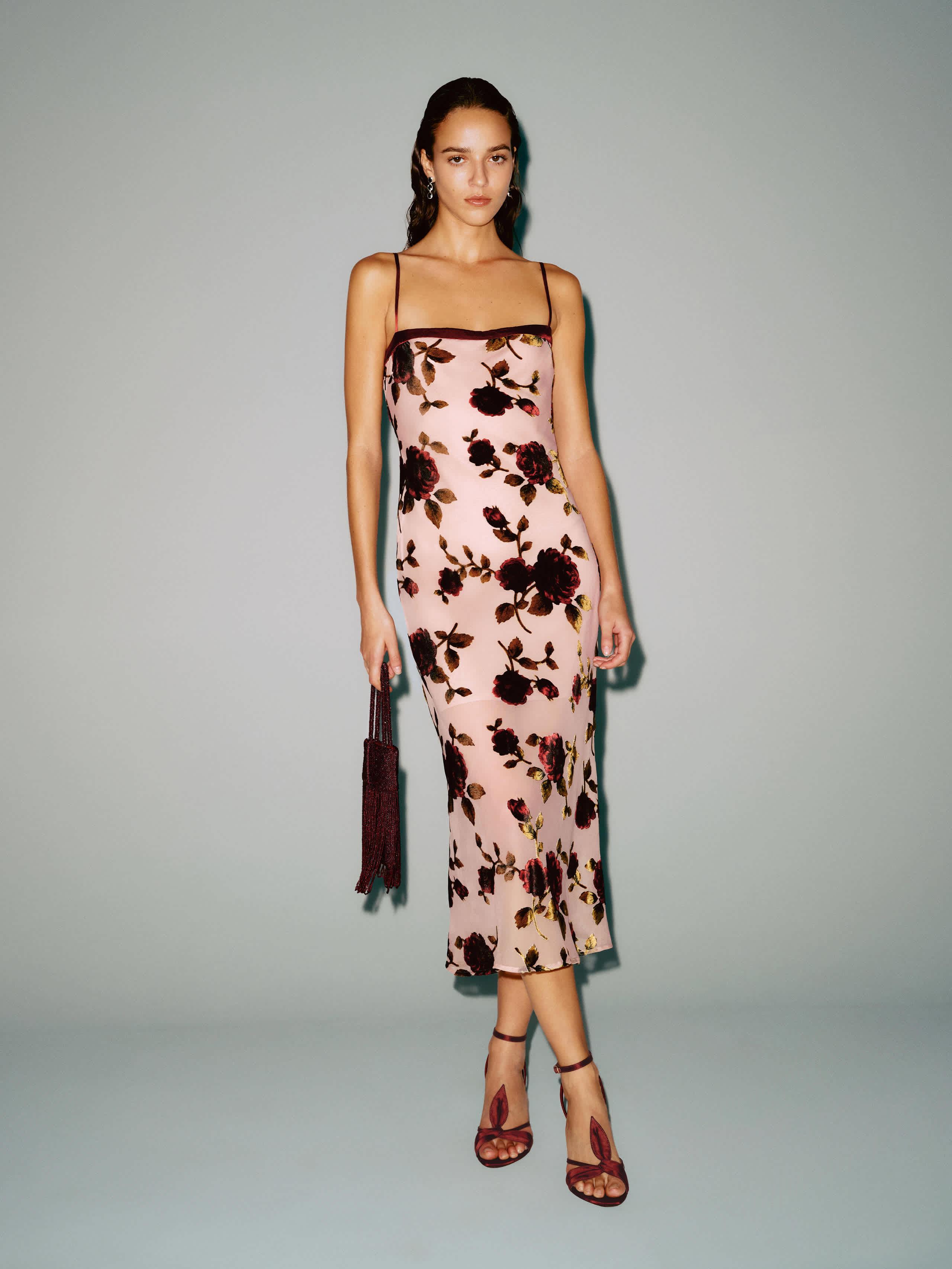 wren ribbed midi dress Cashmere Blend Ribbed Midi Dress