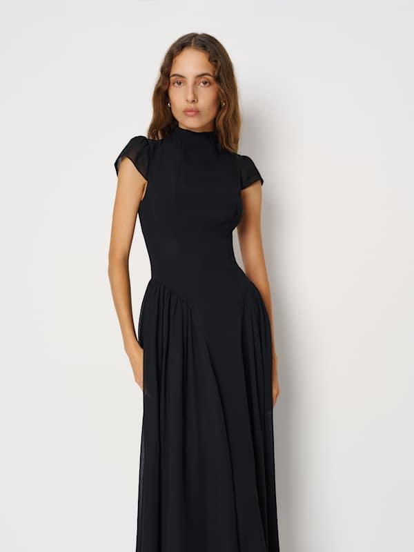 Reformation Black Tie Dresses for Women | Lyst