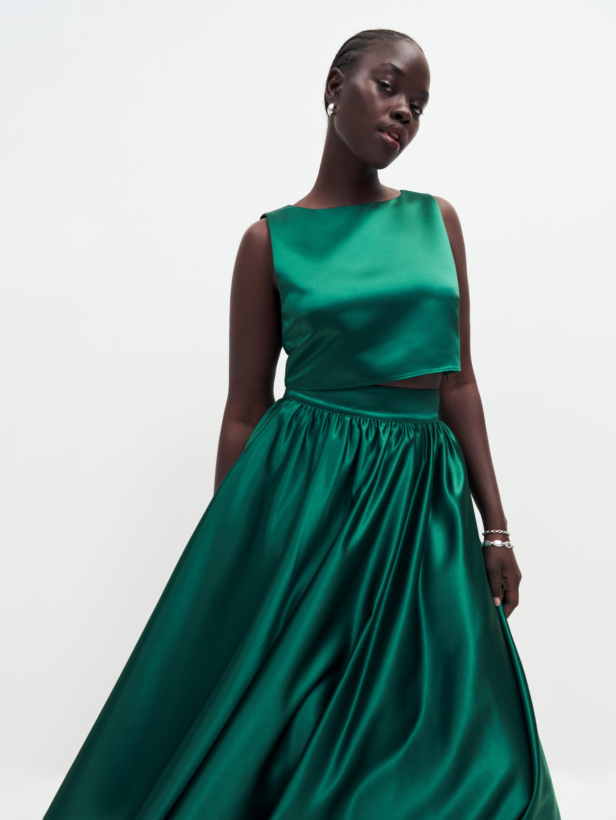 Emerald green deals two piece
