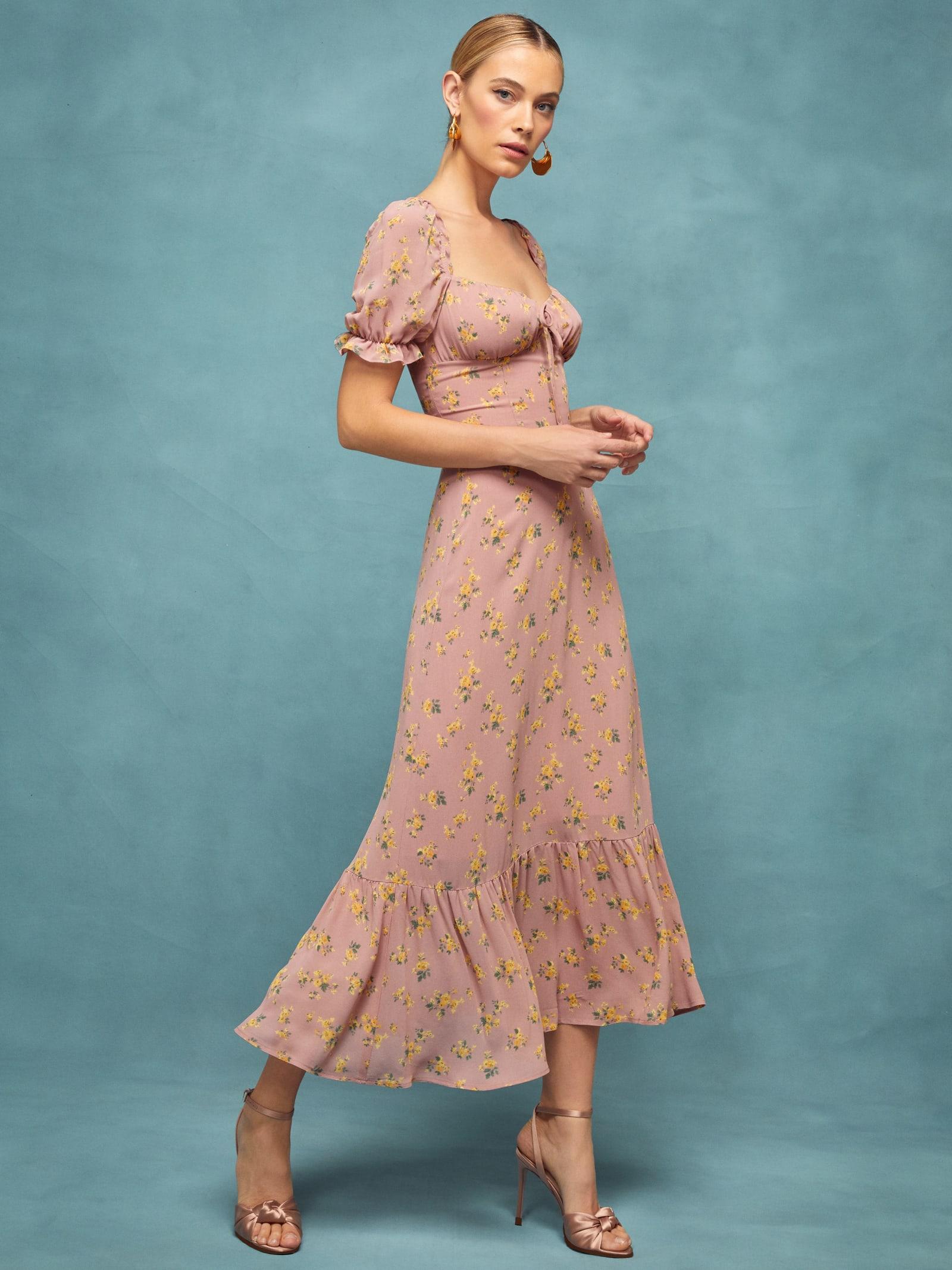 Reformation Dress in Blue Lyst