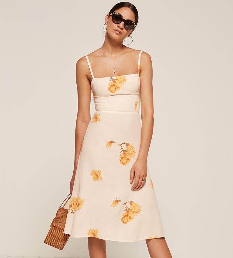 reformation afternoon dress