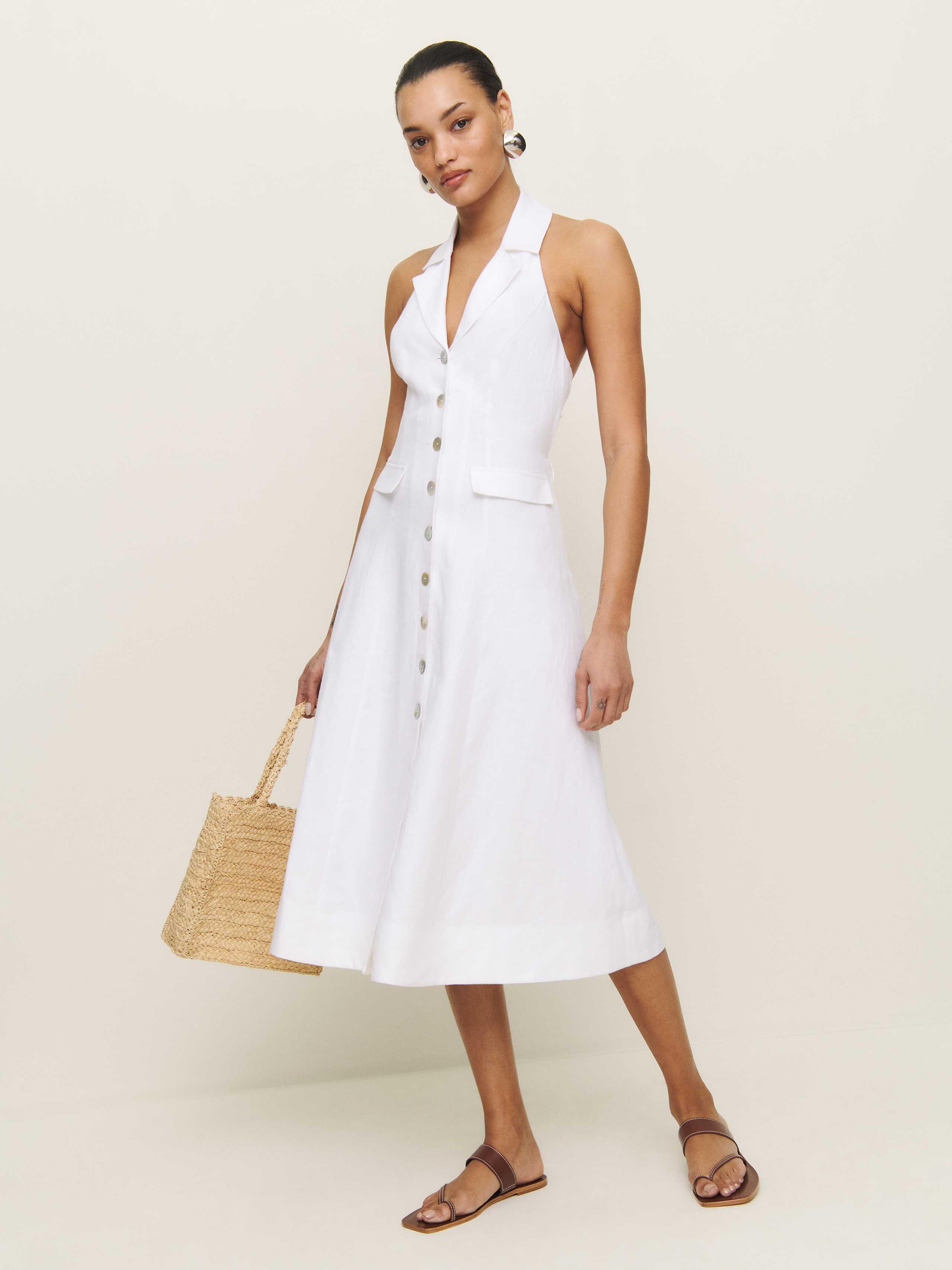 kay day linen dress Jenni Kayne Callan Dress Ivory S