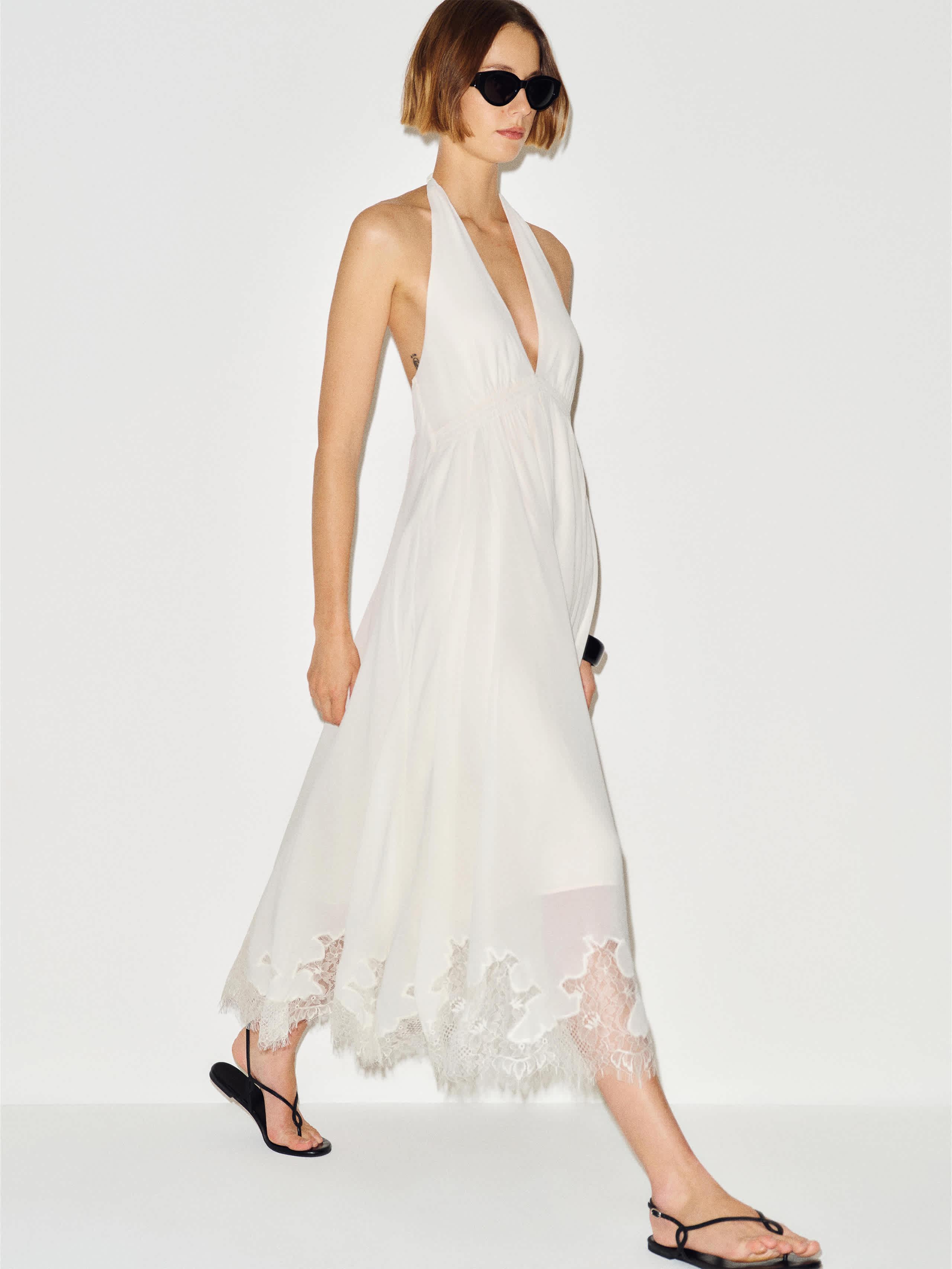 reformation halter neck dress $378 BHLDN Reformation Andee Halter Maxi Dress in Light Blue 6 NEW B967