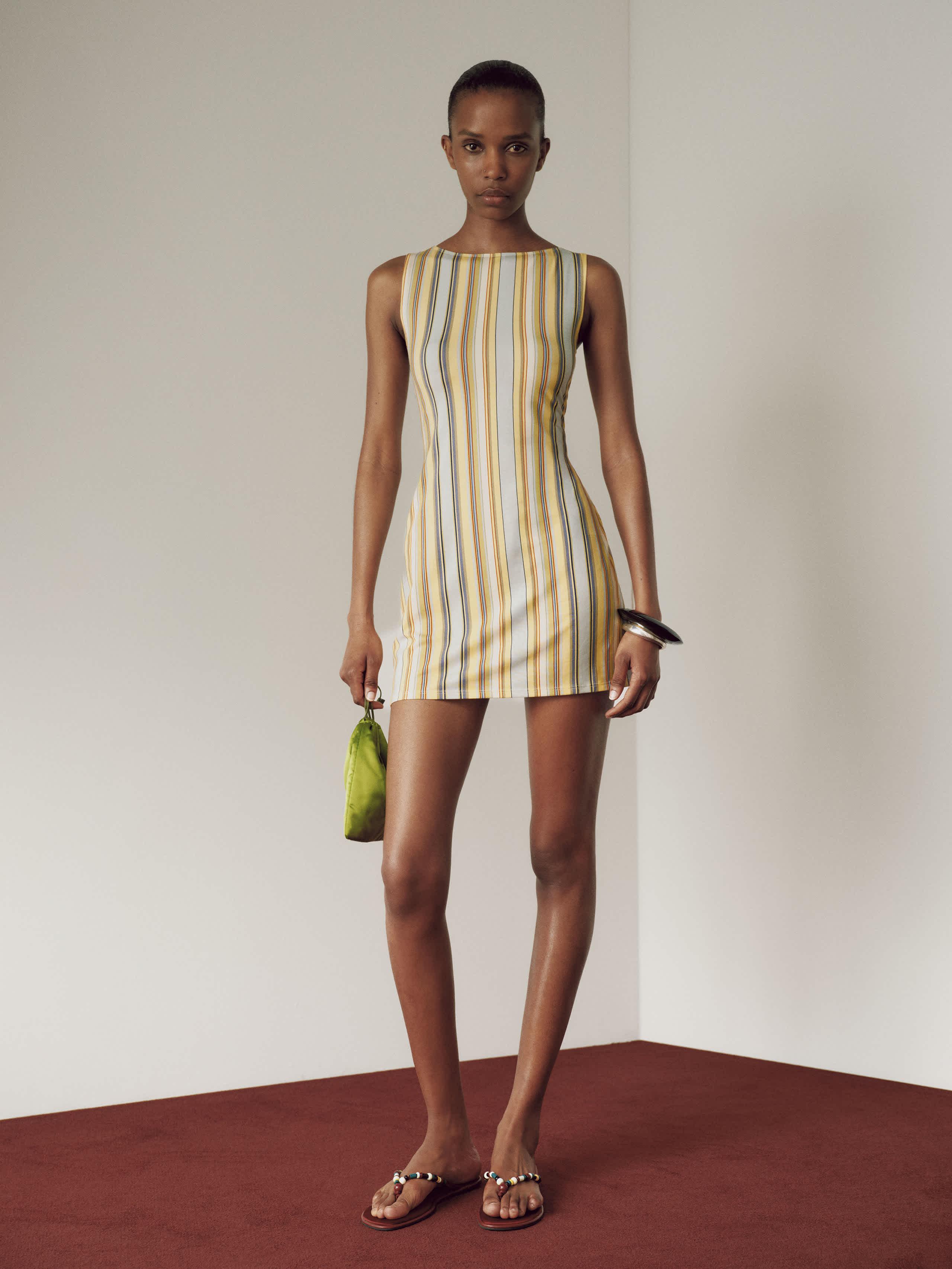 Reformation Nataly Knit Dress in Natural