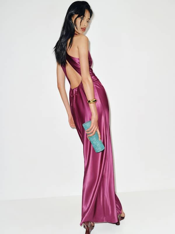 Reformation Anaiis Silk Dress 0 in Pink | Lyst Reformation Anaiis Silk Dress 0 in Pink | Lyst