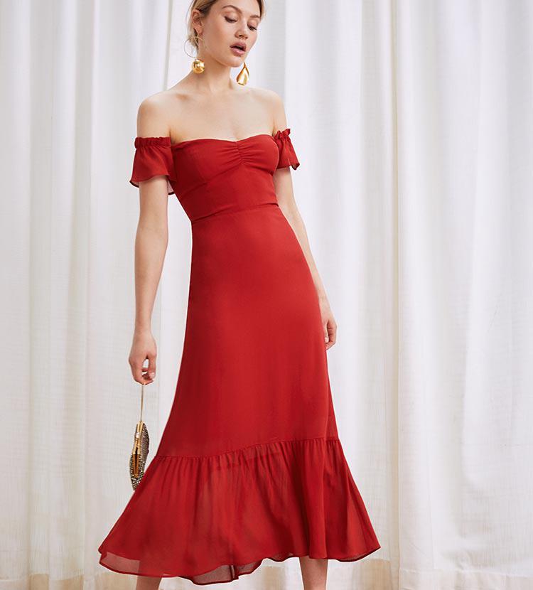 reformation butterfly midi dress