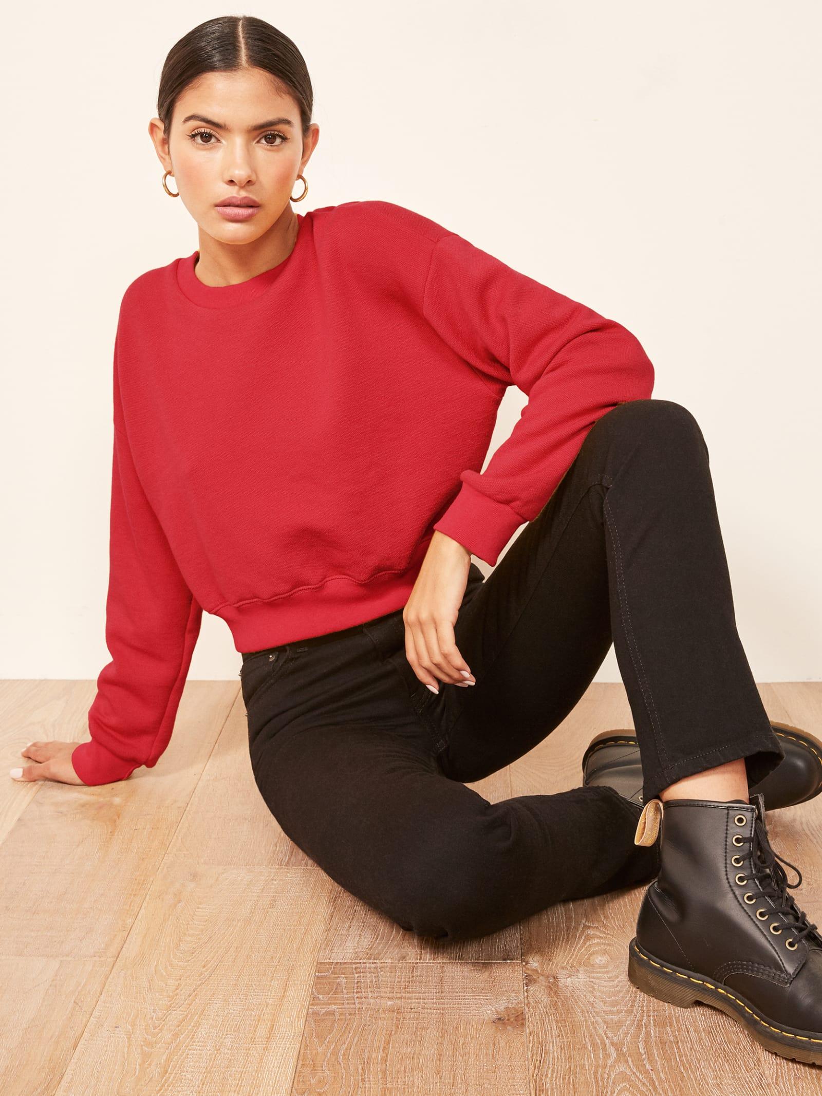 hunter sweatshirt reformation