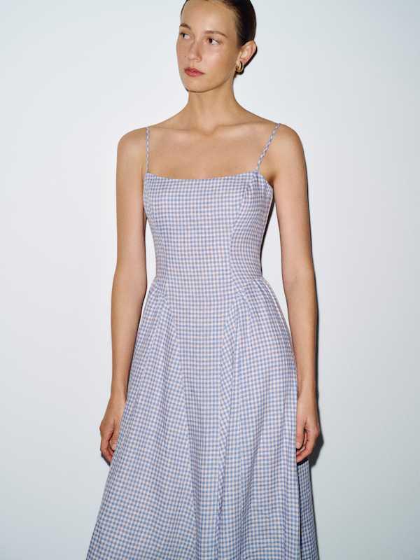 purple a line dress for women Beatrice Gown – A-Line Dress with Draped Cowl Back main image 0
