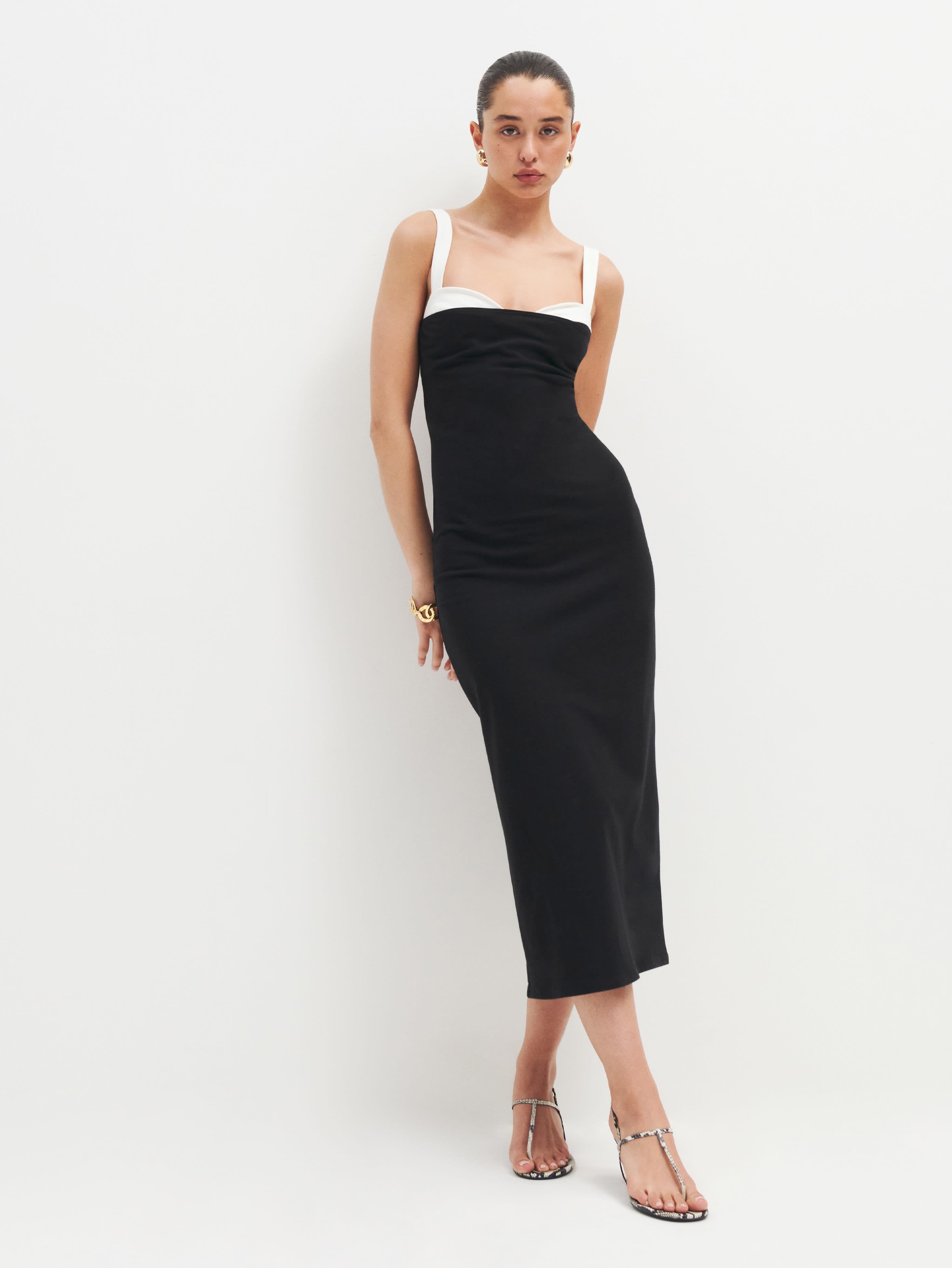 Reformation Nelle Knit Dress in Blue | Lyst