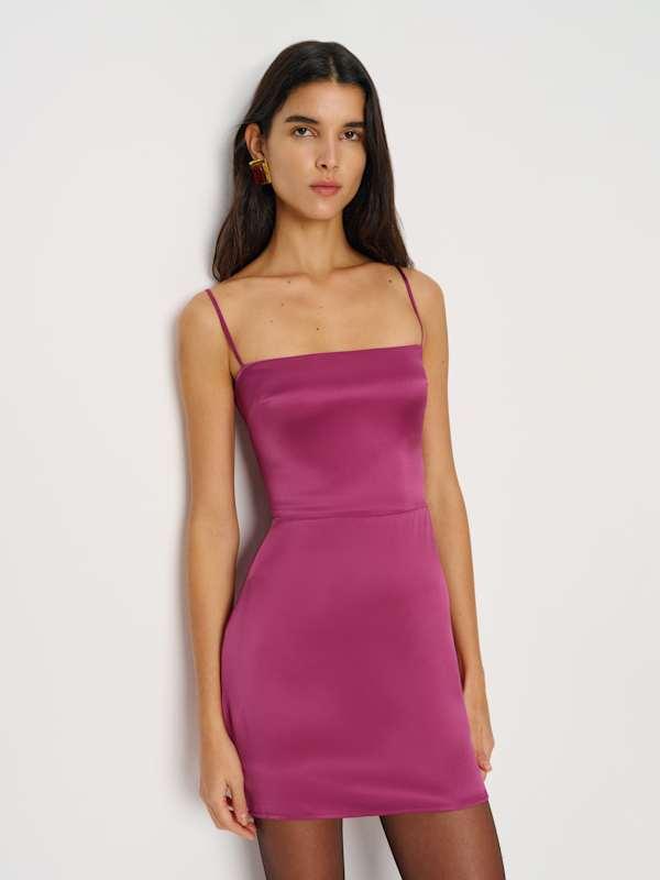 reformation pink frankie dress Reformation Frankie Floral-jacquard Satin Maxi Dress Light Pink Reformation