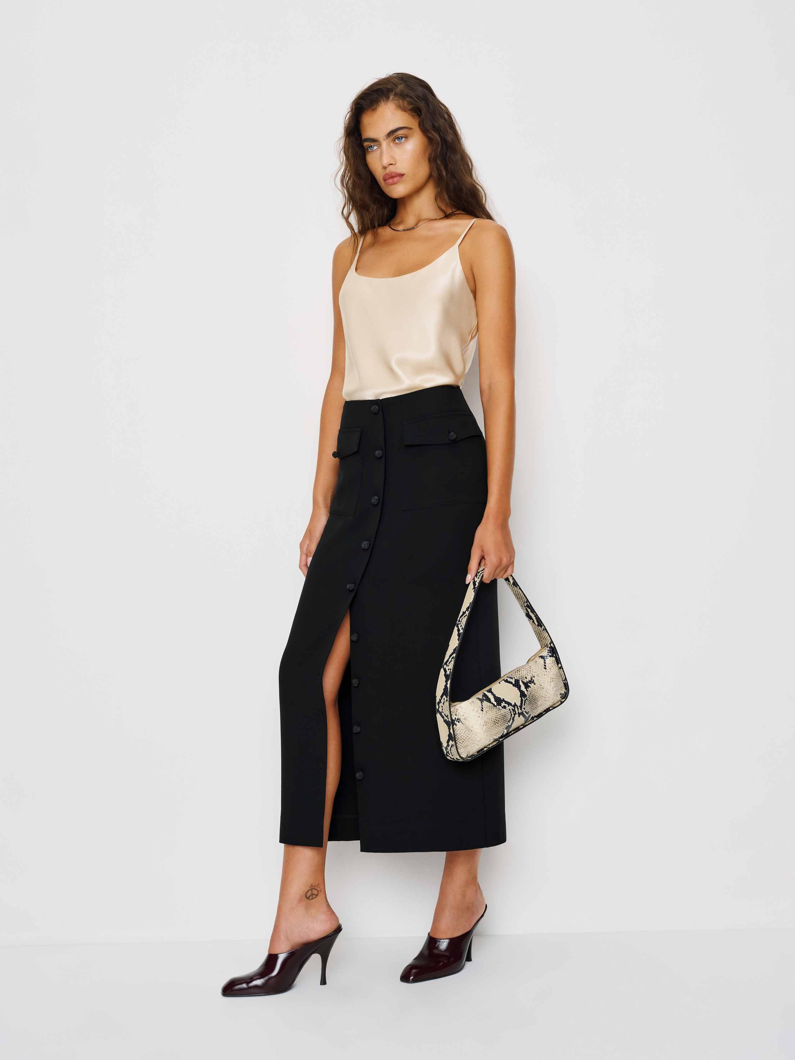 Reformation リフォーメーション カロライナ シルク スカート Reformation（リフォーメーション）スカート - FARFETCH