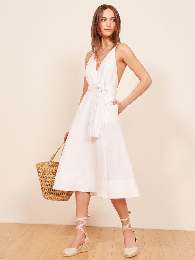 Reformation Maggie Dress in White Lyst Australia
