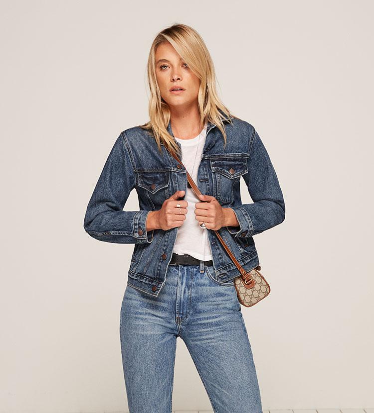 reformation jean jacket