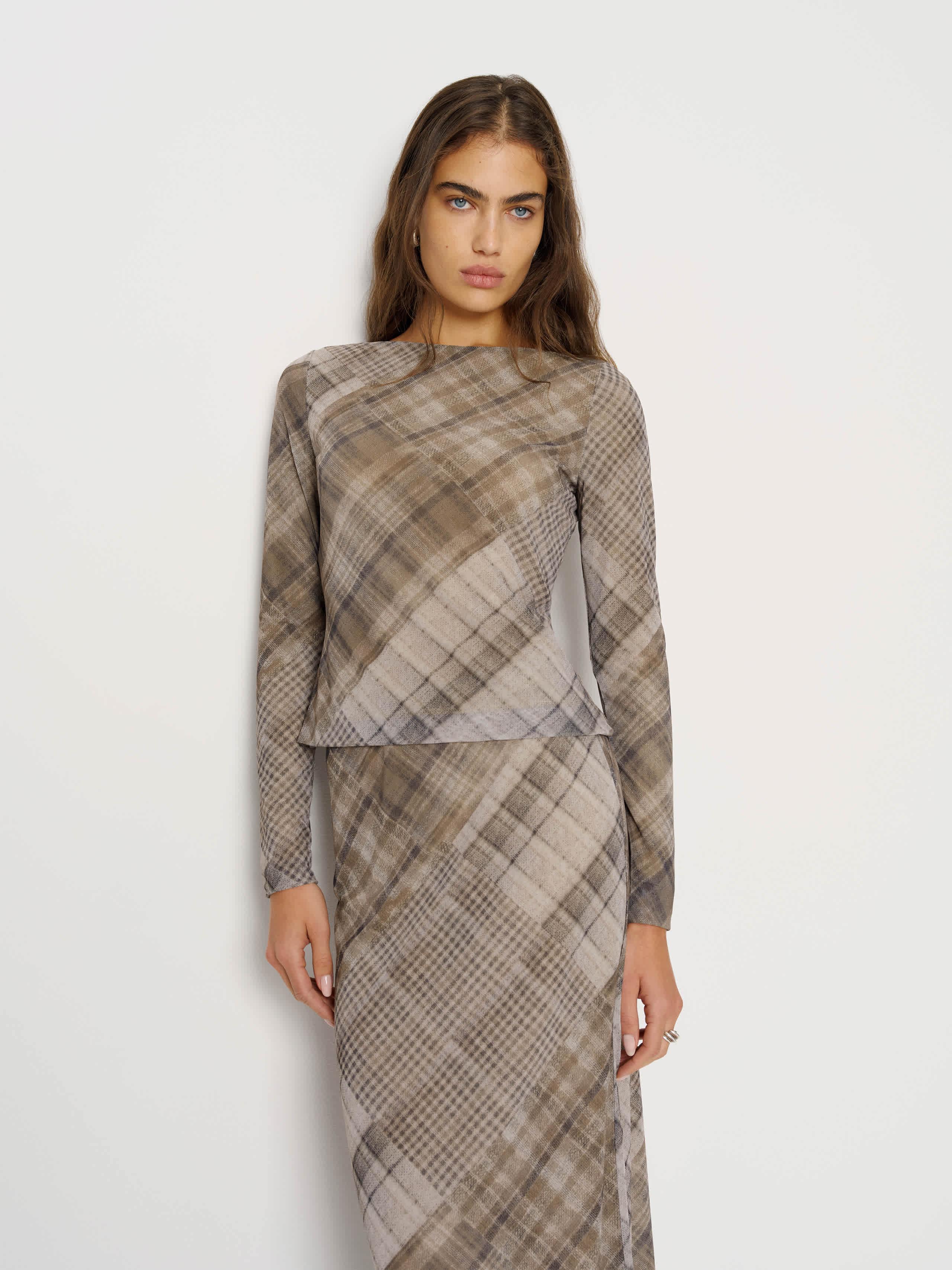 Reformation Wiley Knit Top in Natural | Lyst UK