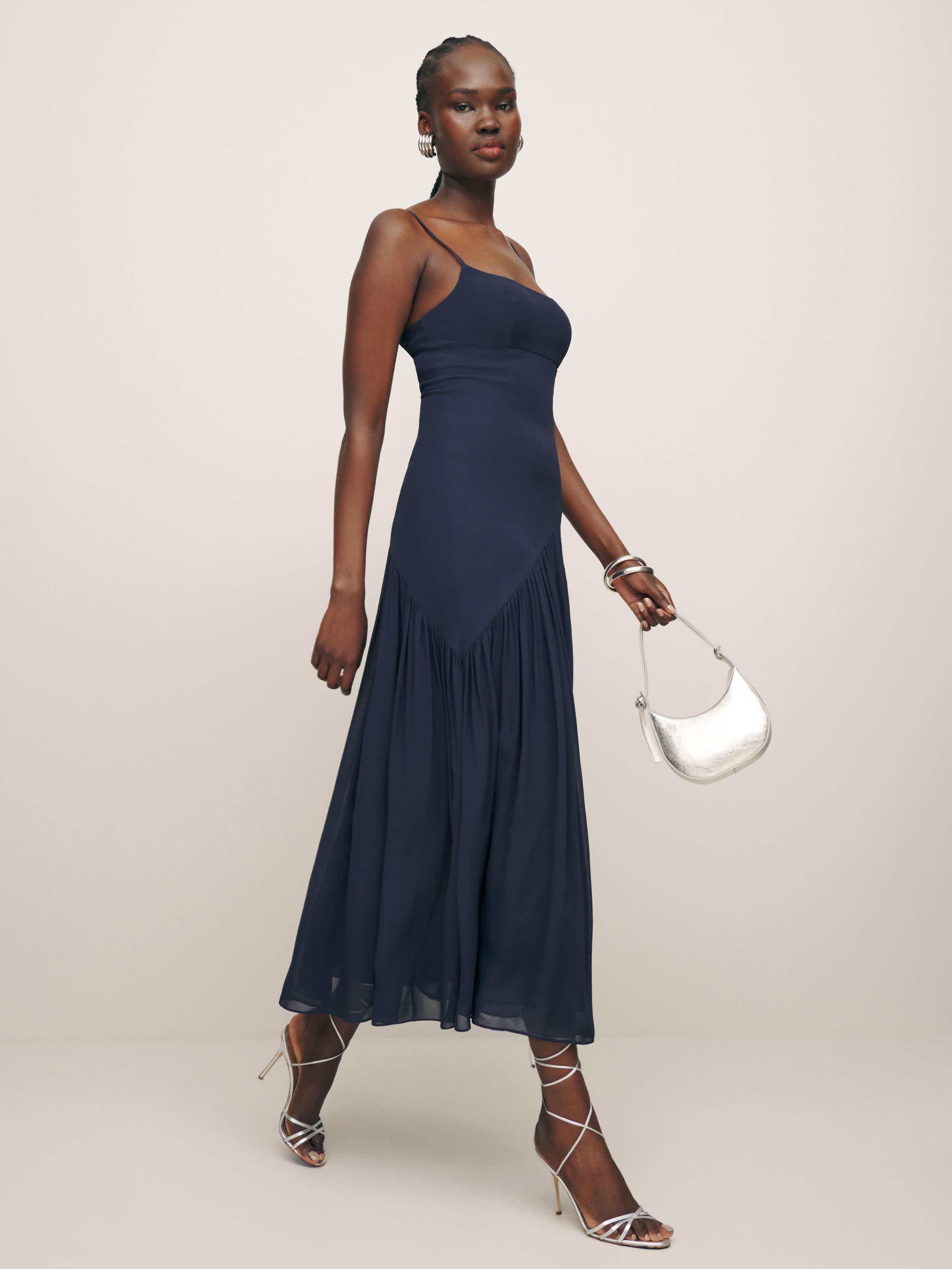 Reformation Catana Dress in Blue | Lyst UK