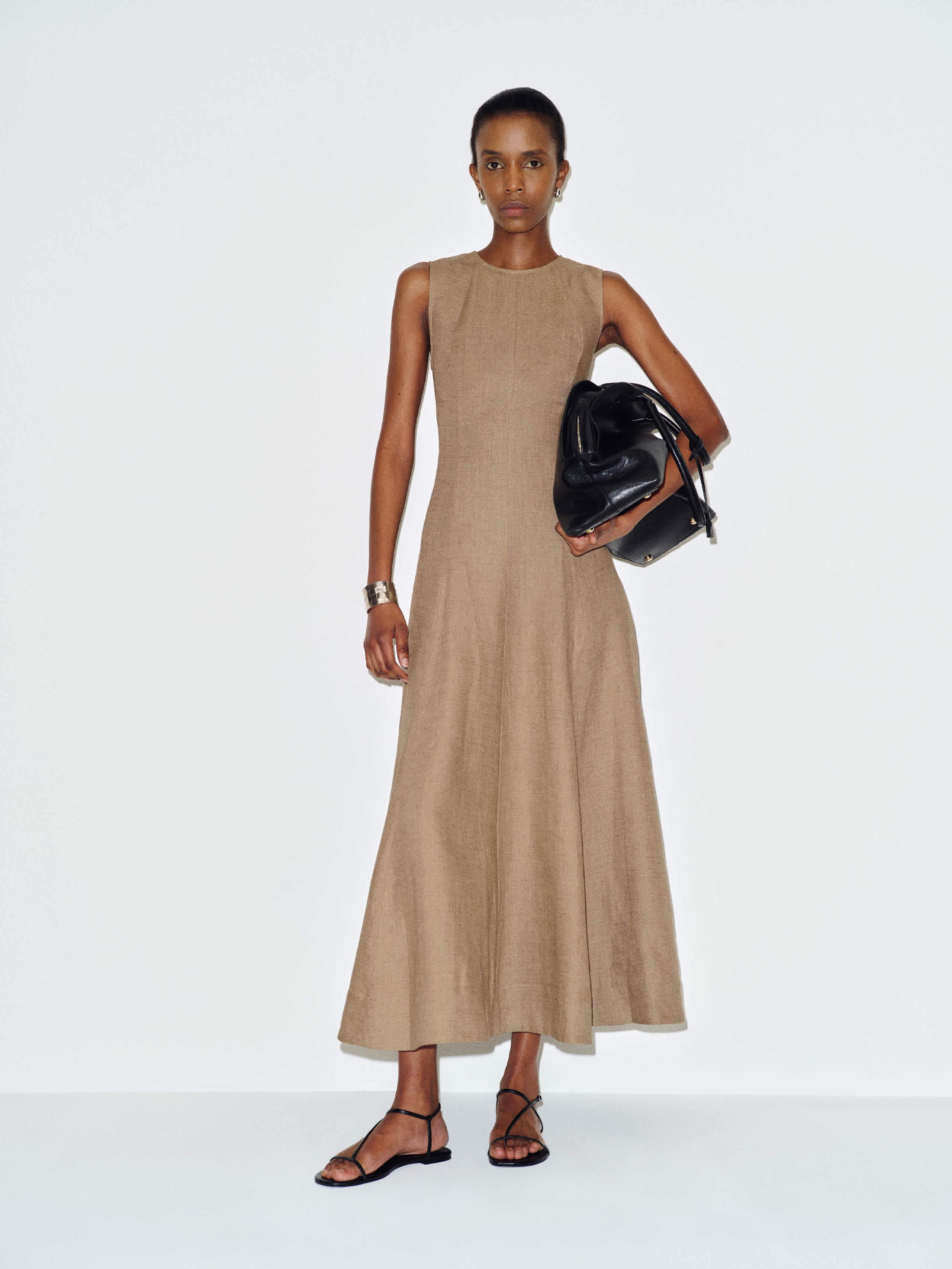 reformation a line dress Reformation Phillipa Linen Dress