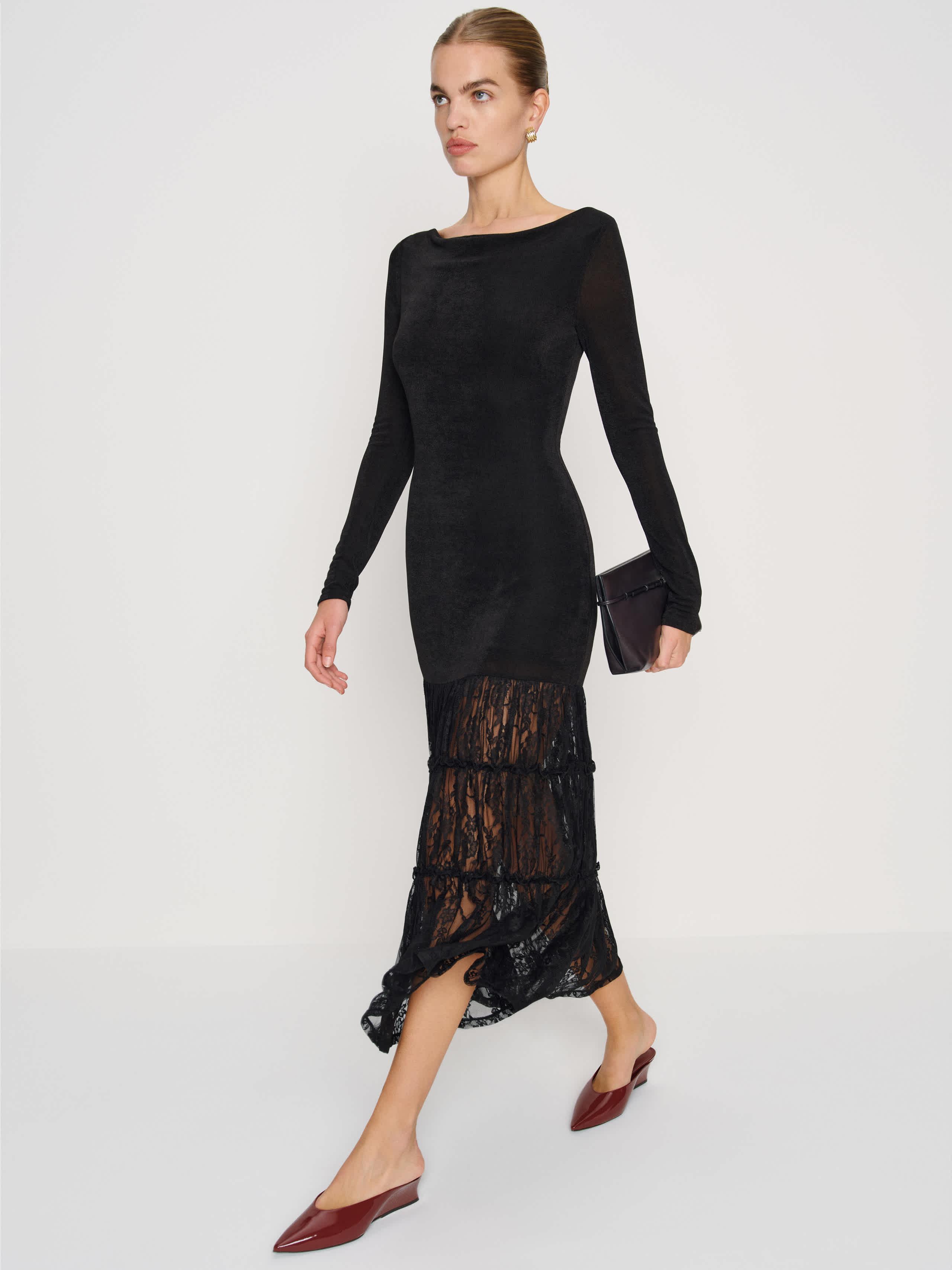 reformation winter dress Hunt dress, Reformation
