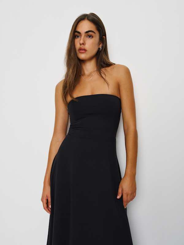 zara long ribbed knit dress ZARA. Buttoned ribbed midi dress. Size m – Hibuy market main image 1