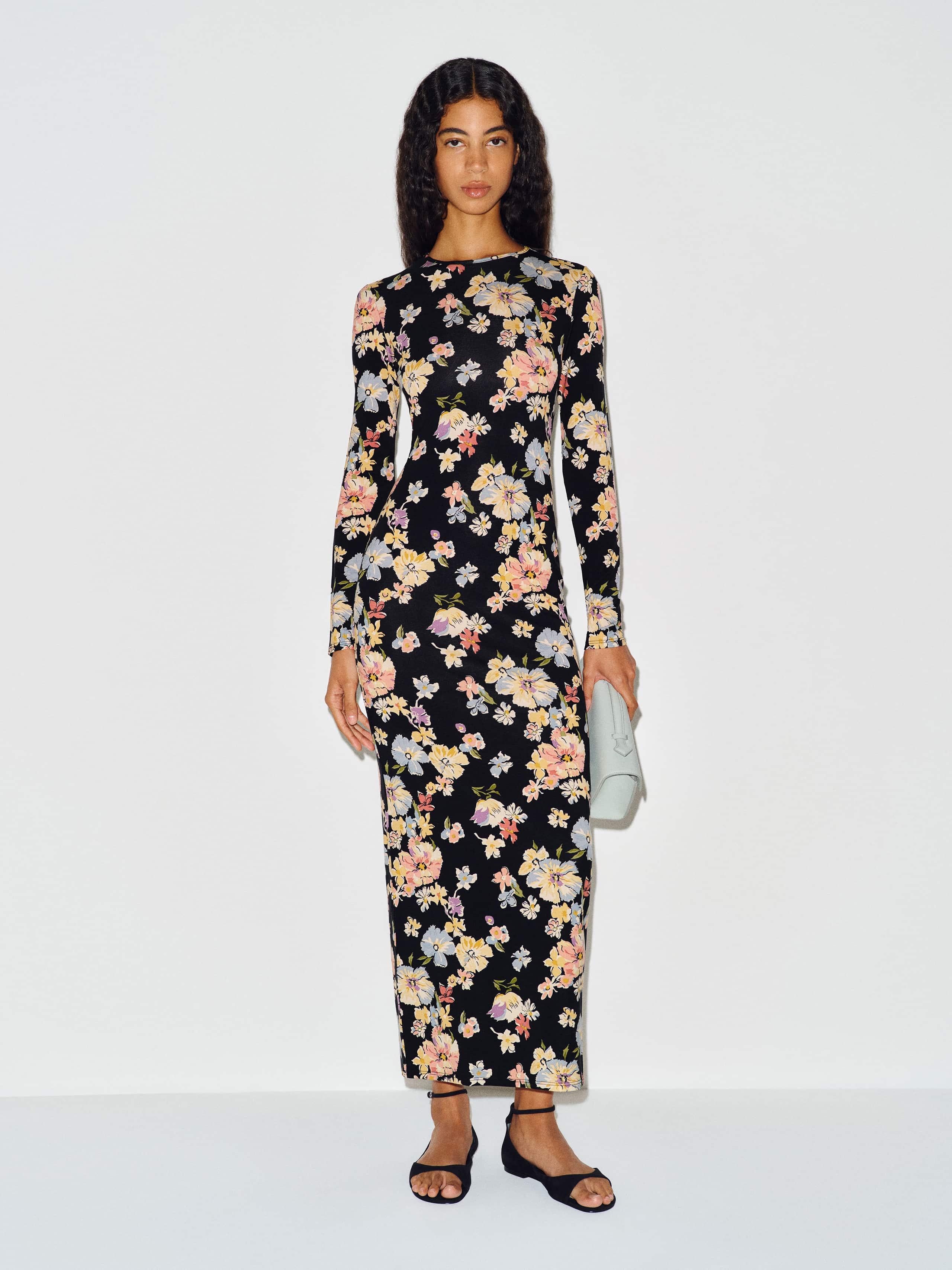 reformation tommie knit dress Women's Dress, Coral Bloom, Medium Clothing, Shoes & Accessories Maxi dresses An undone bouquet is scattered across the verdant background of a soft knit dress mostly made from sustainable Tencel lyocell. Reformation - Tommie Knit Midi