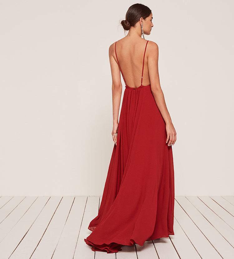 Reformation Callalily Dress in Red | Lyst