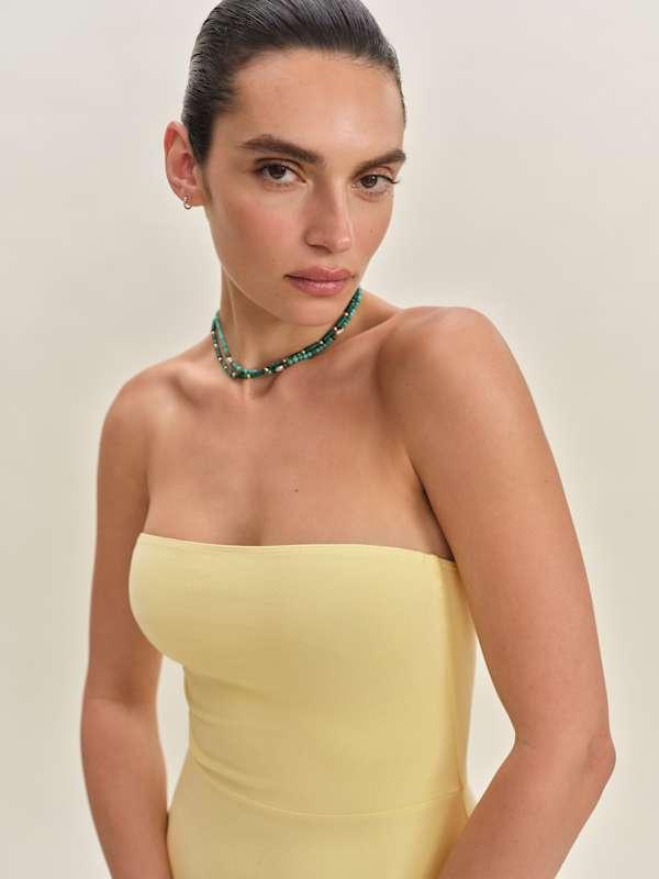 Reformation Lora Knit Dress in Natural | Lyst