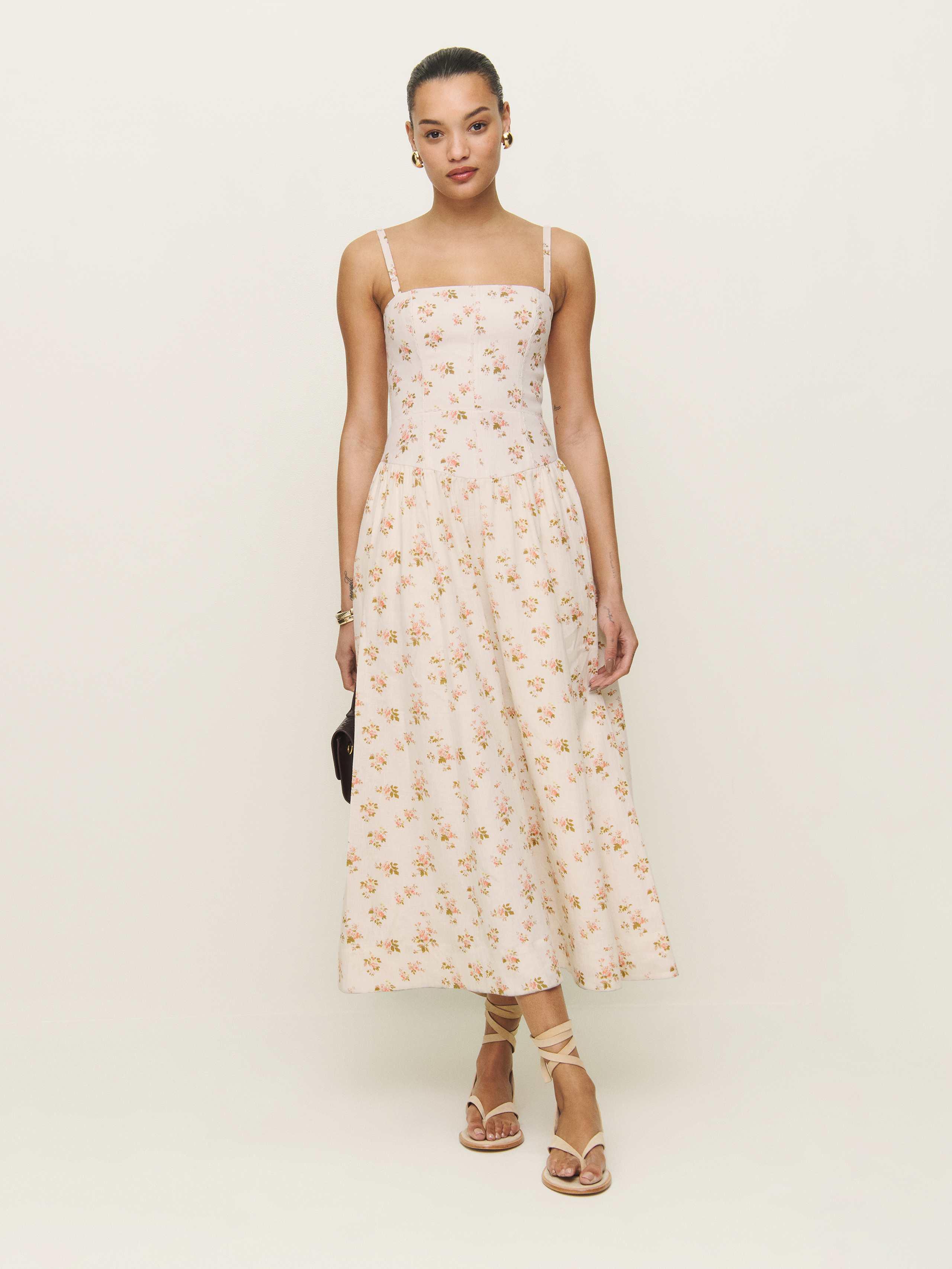 Reformation Katarin Linen Dress 8 | Lyst