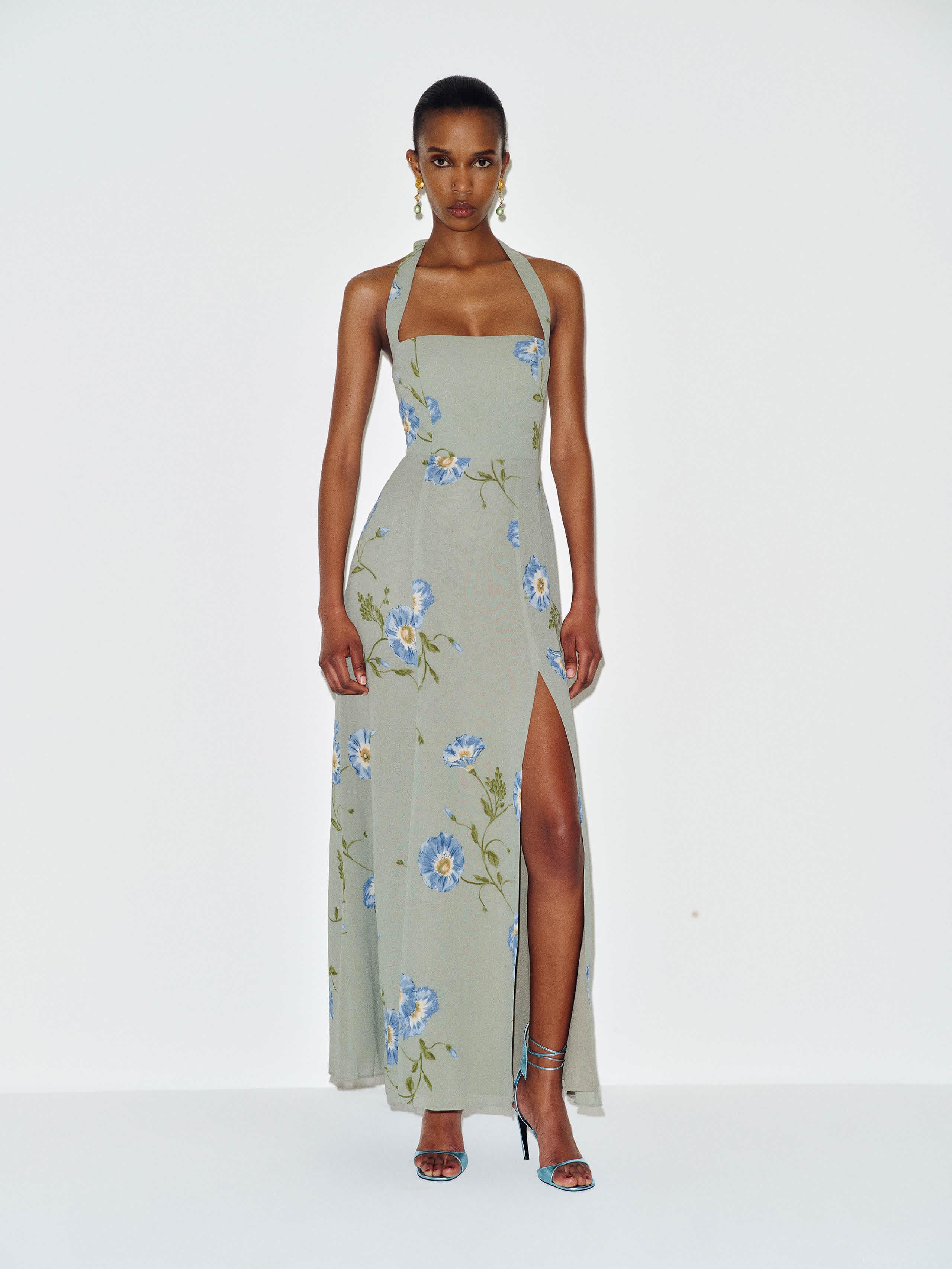maxi dress lace Mapleton Maxi Dress - Sage Green Lace main image 1