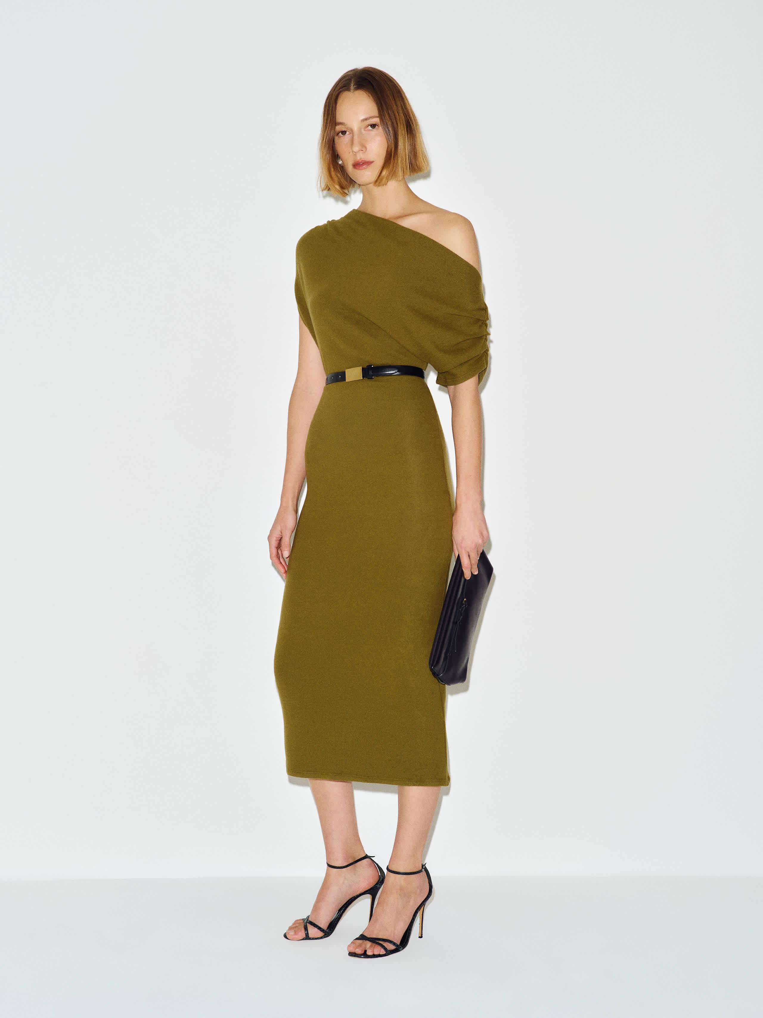 reformation green knit dress Reformation Eloise Knit Dress in Green