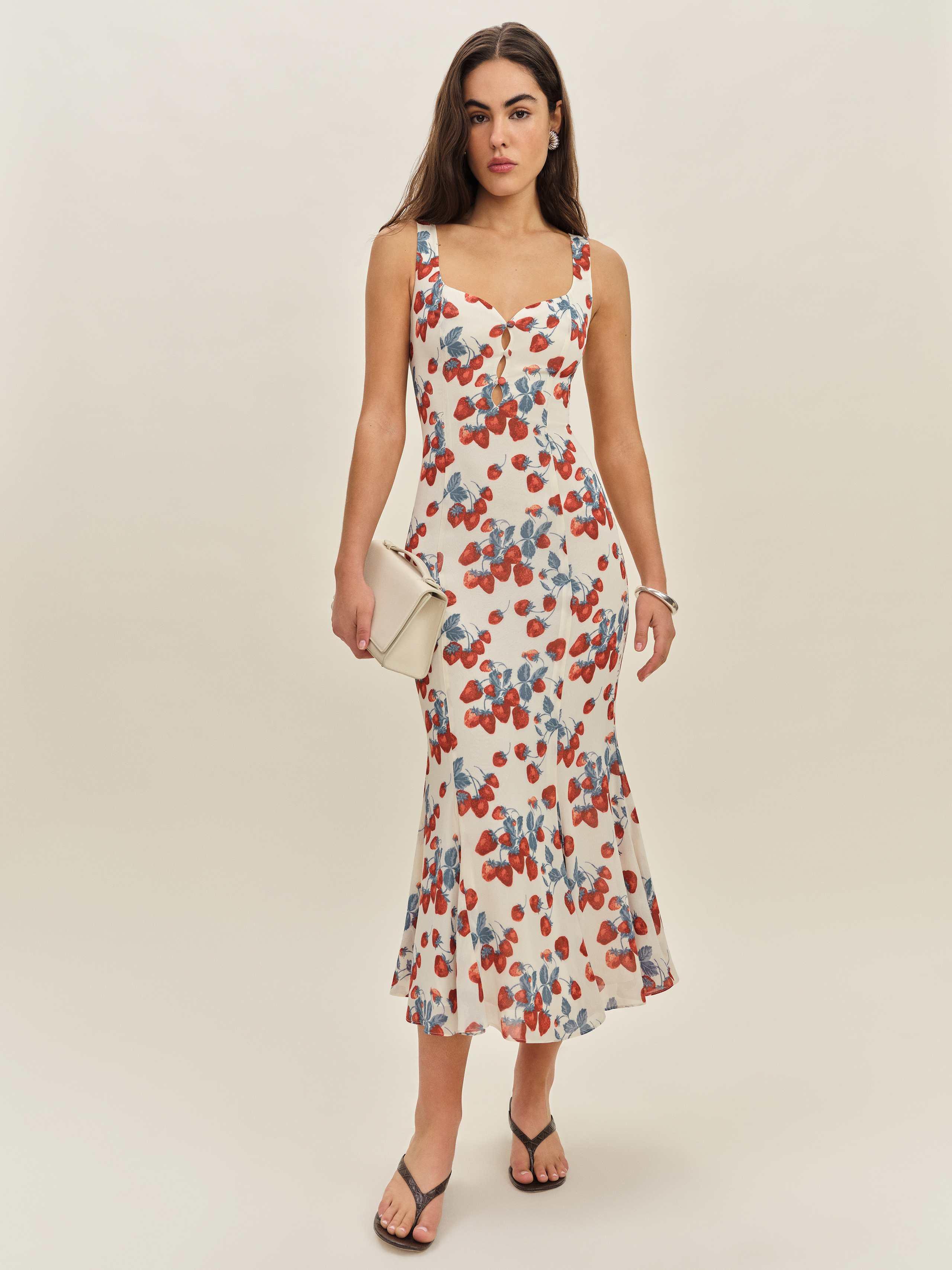Reformation Laine Dress 6 in Natural | Lyst
