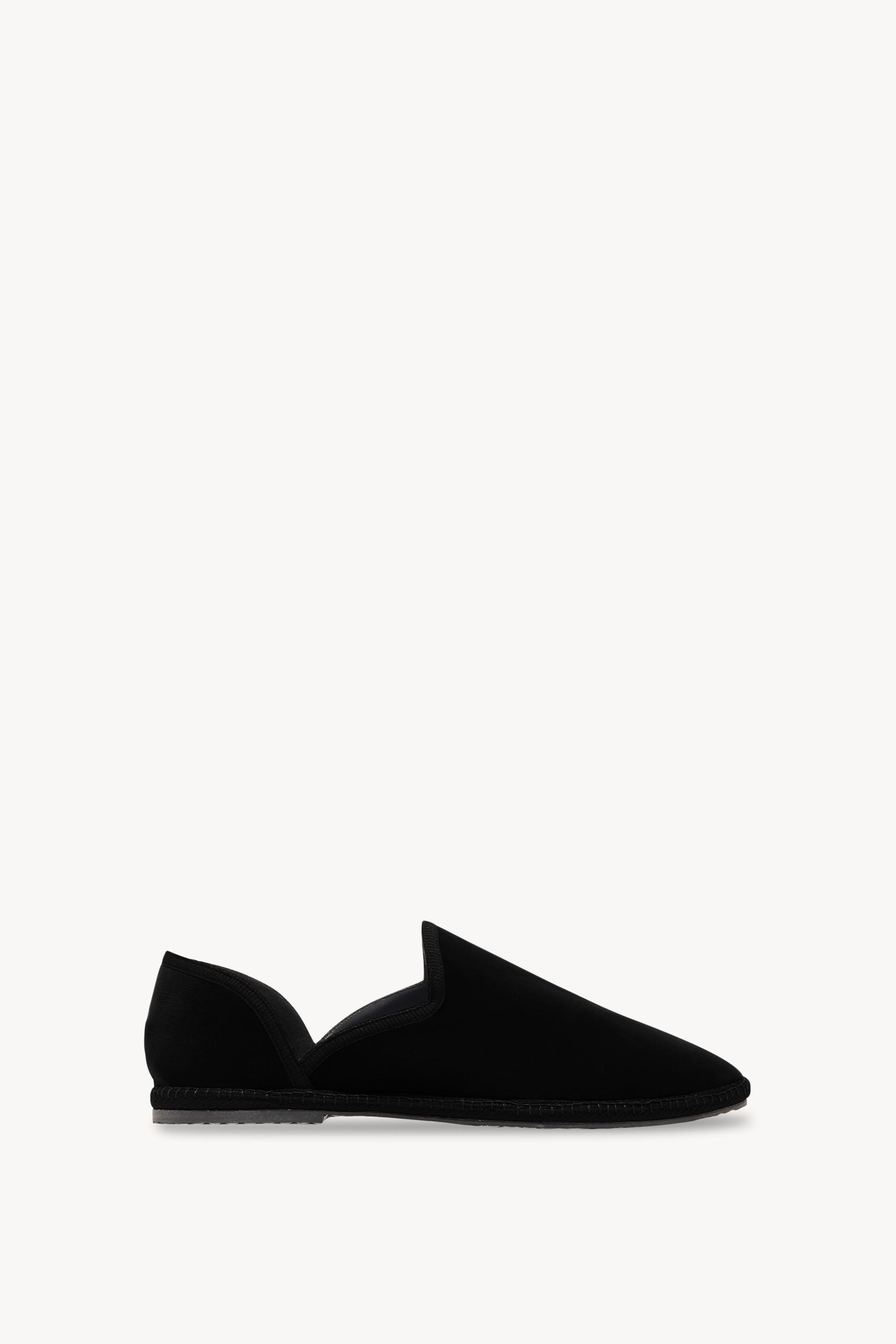 The Row Friulane Shoe In Velvet in Black - Lyst
