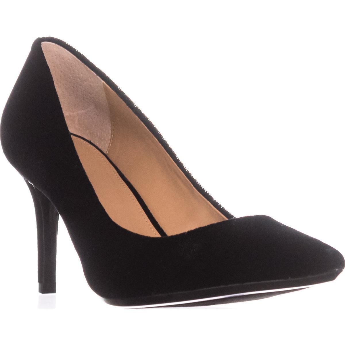 women's black calvin klein heels